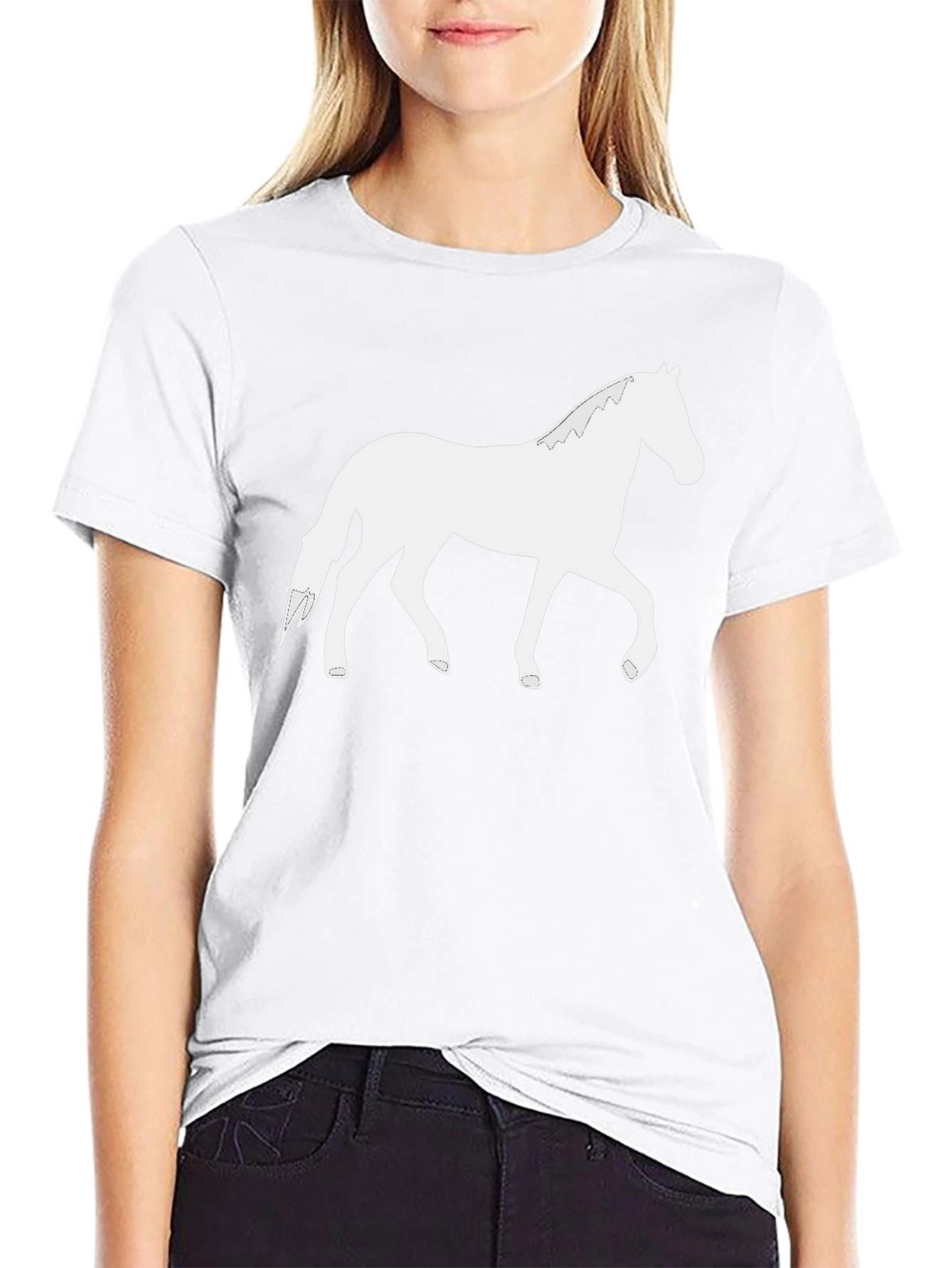 Horse Graphic Tee - Stylish Casual Comfort