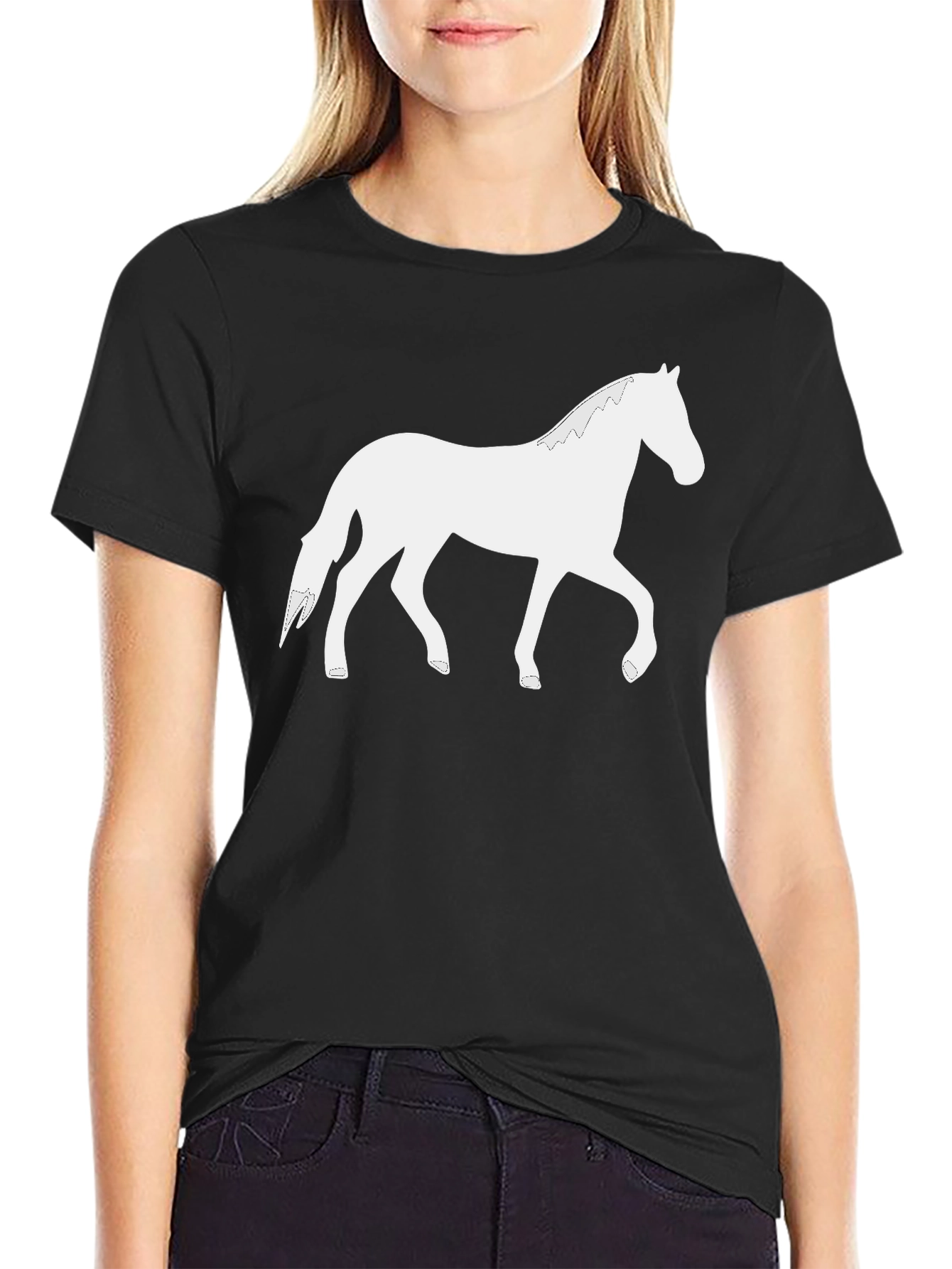 Horse Graphic Tee - Stylish Casual Comfort