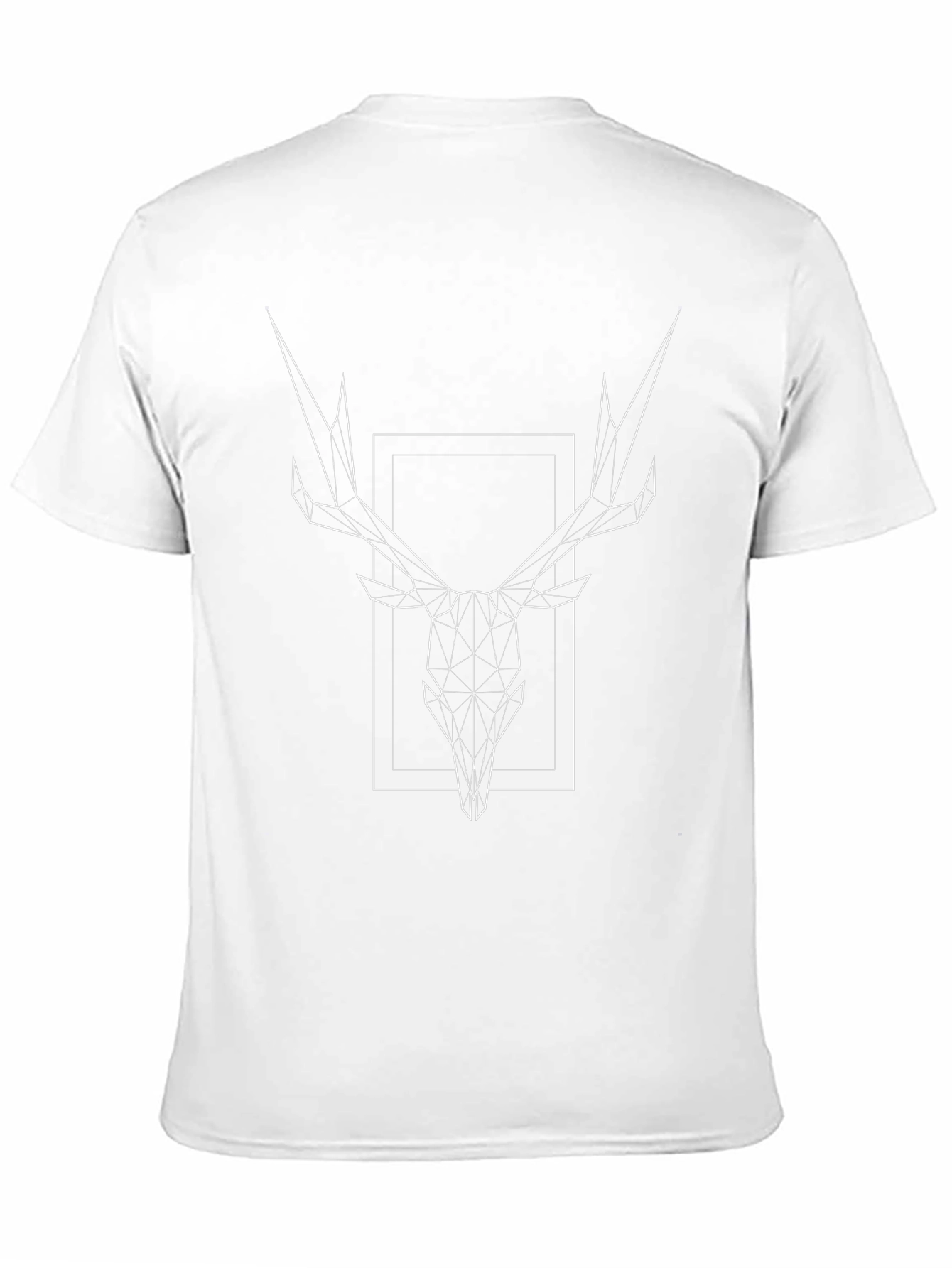 Geometric Deer Skull Black Tee