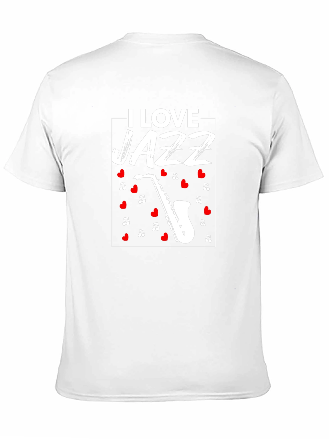 I Love Jazz T-Shirt - Saxophone Music Tee