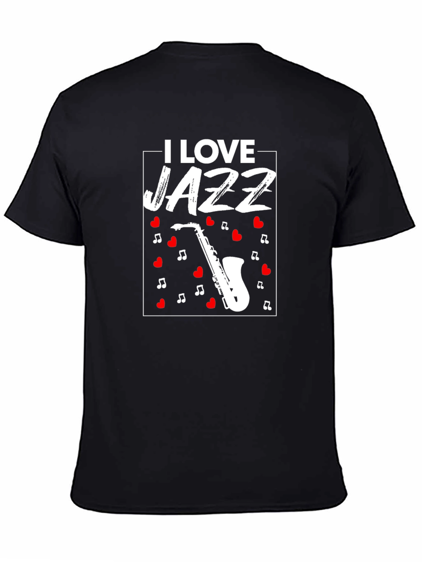 I Love Jazz T-Shirt - Saxophone Music Tee