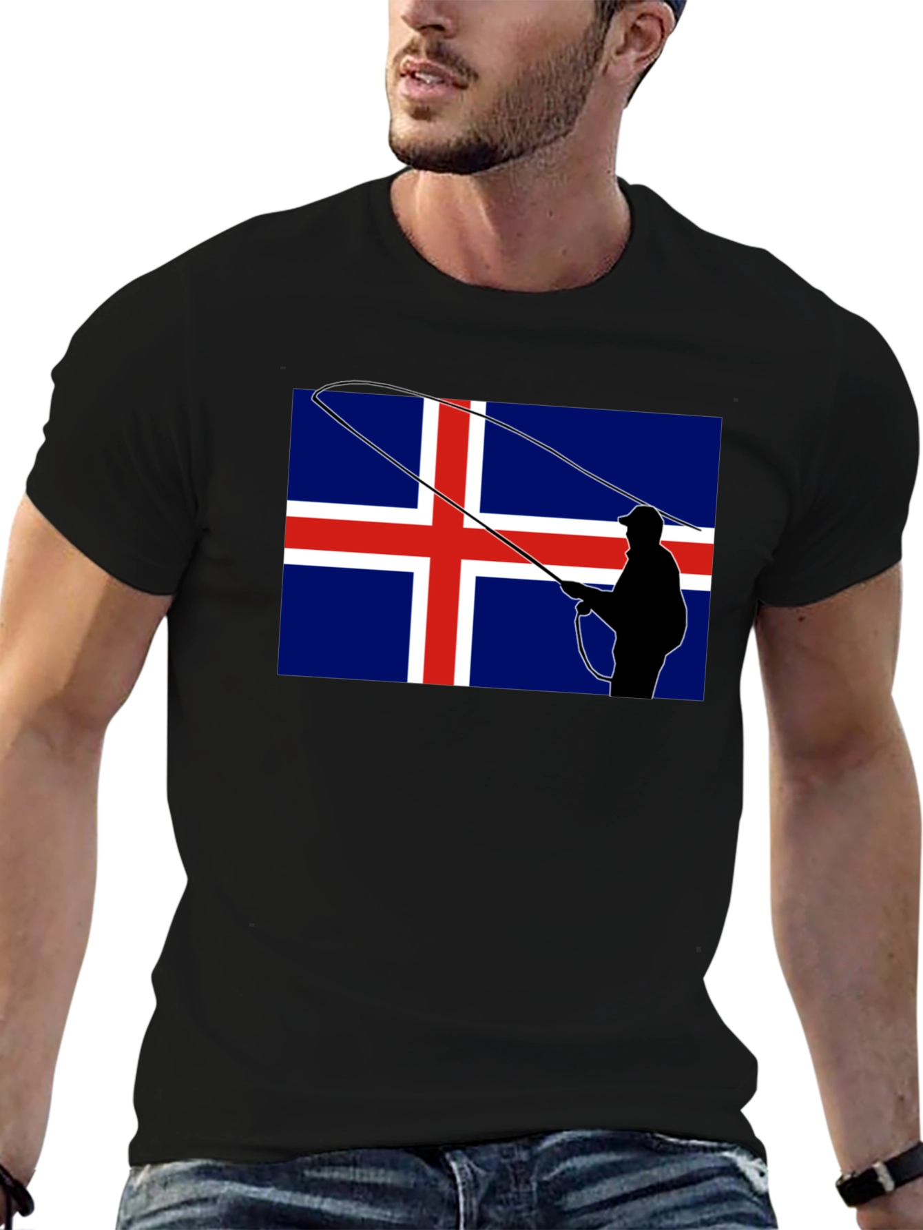Icelandic Fishing Flag Graphic Tee