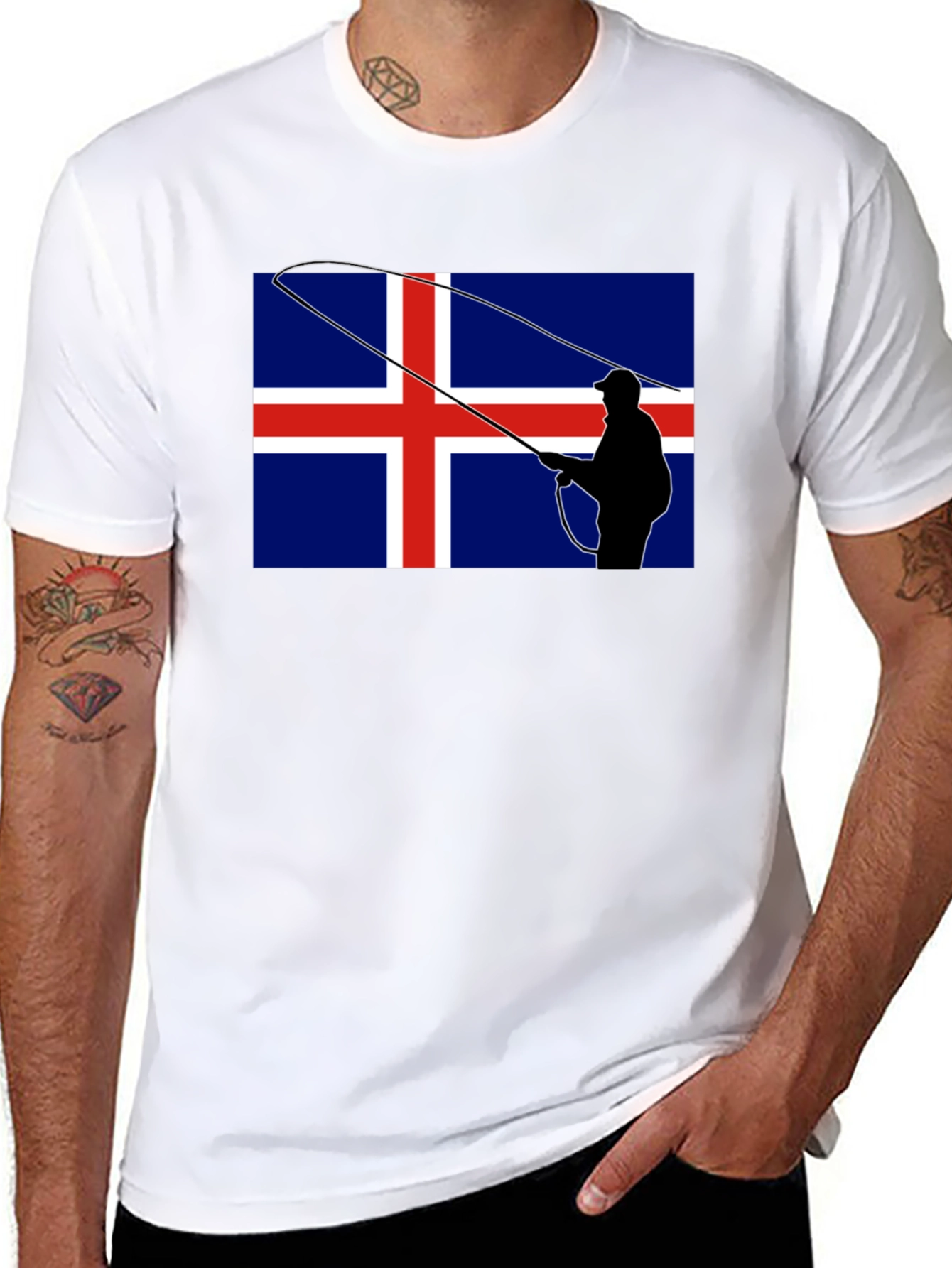Icelandic Fishing Flag Graphic Tee