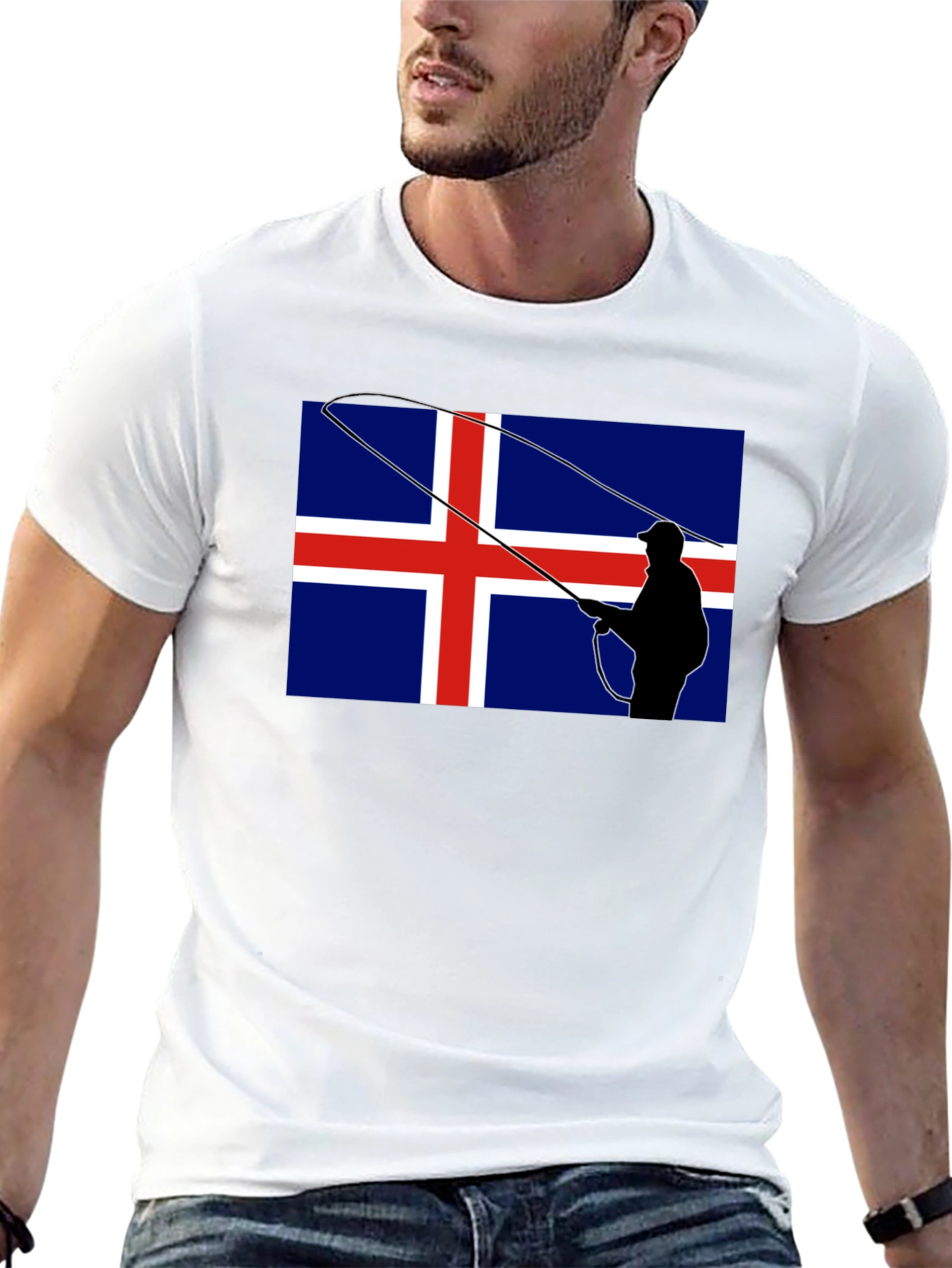 Icelandic Fishing Flag Graphic Tee