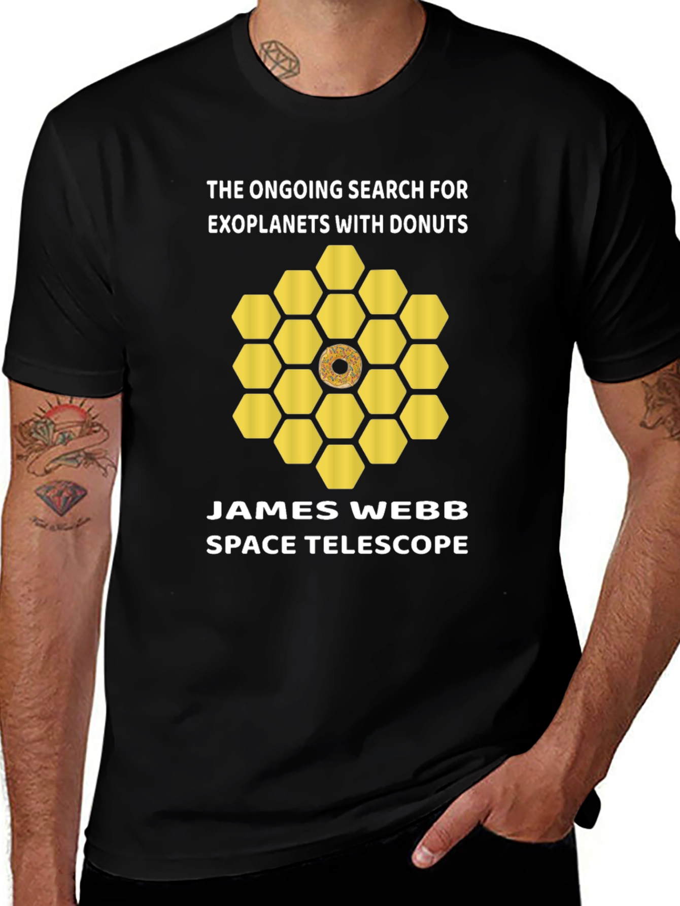 Exoplanet Donut T-Shirt - Space Telescope Tee