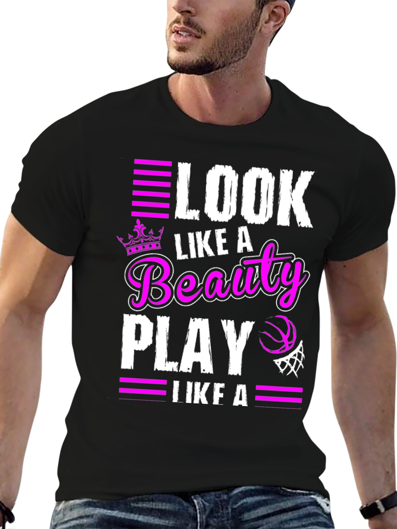 Look Like A Beauty Play Like A Beast T-Shirt