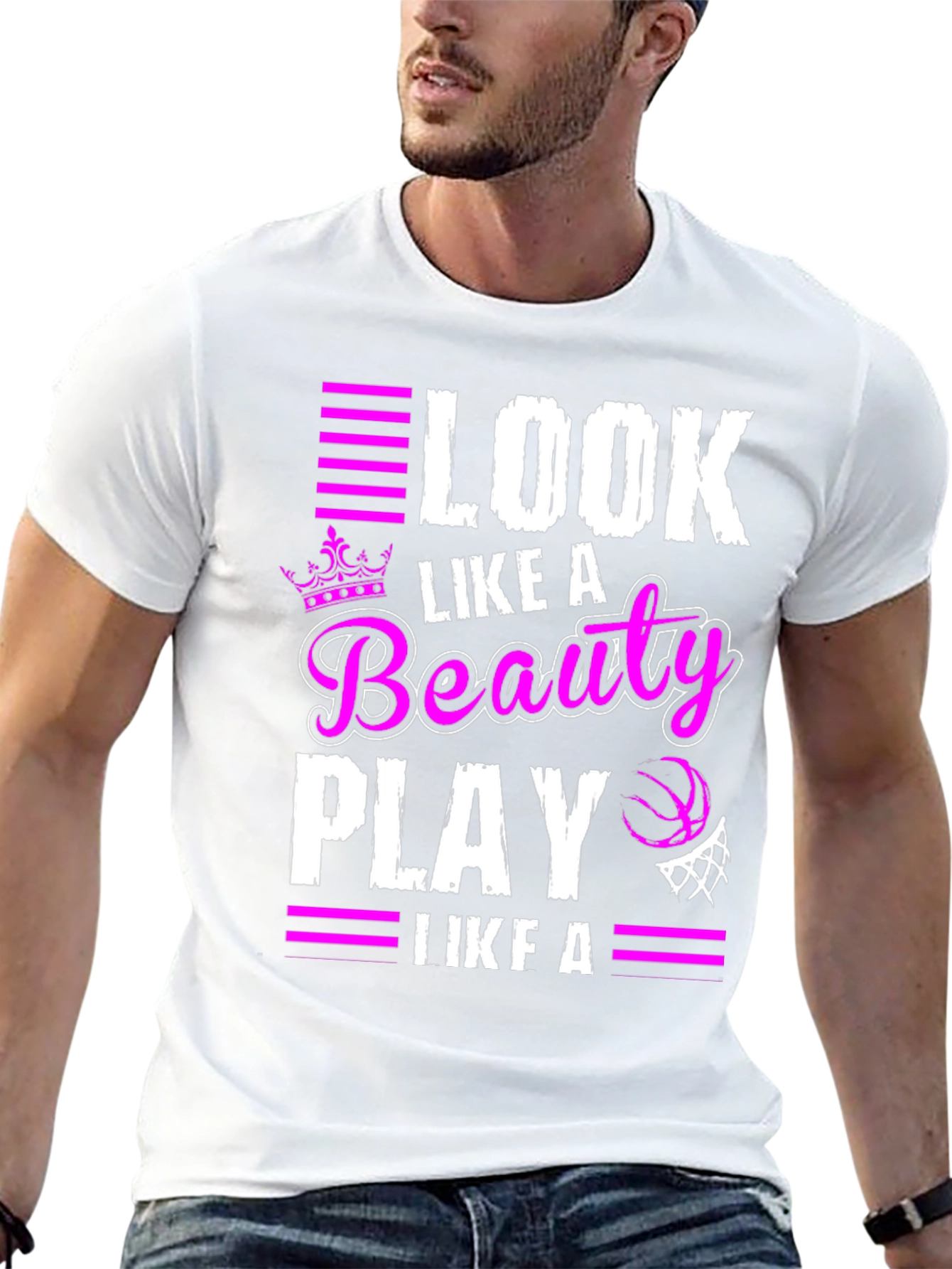 Look Like A Beauty Play Like A Beast T-Shirt