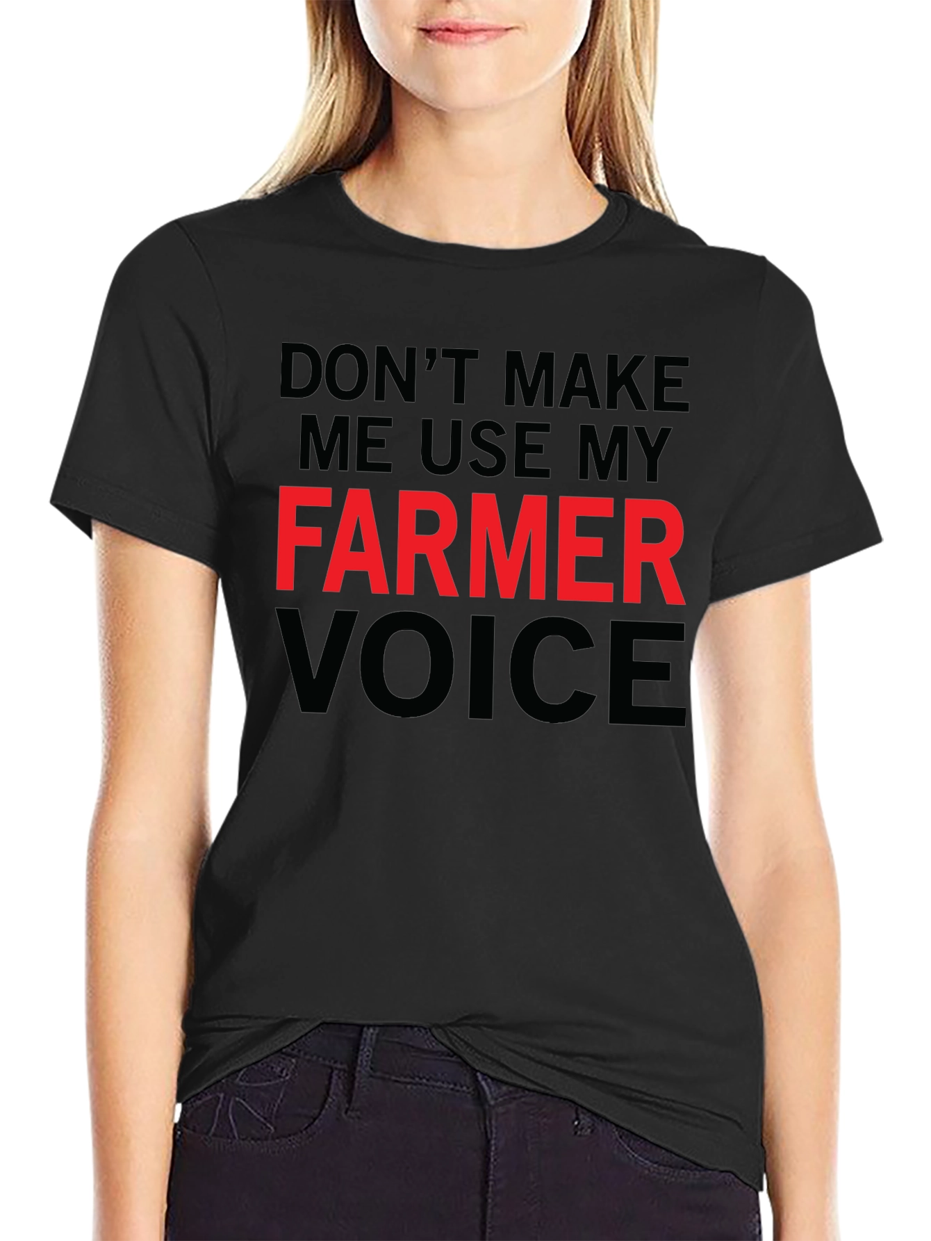 Farmer Voice T-Shirt - Funny Farmer Gift Tee