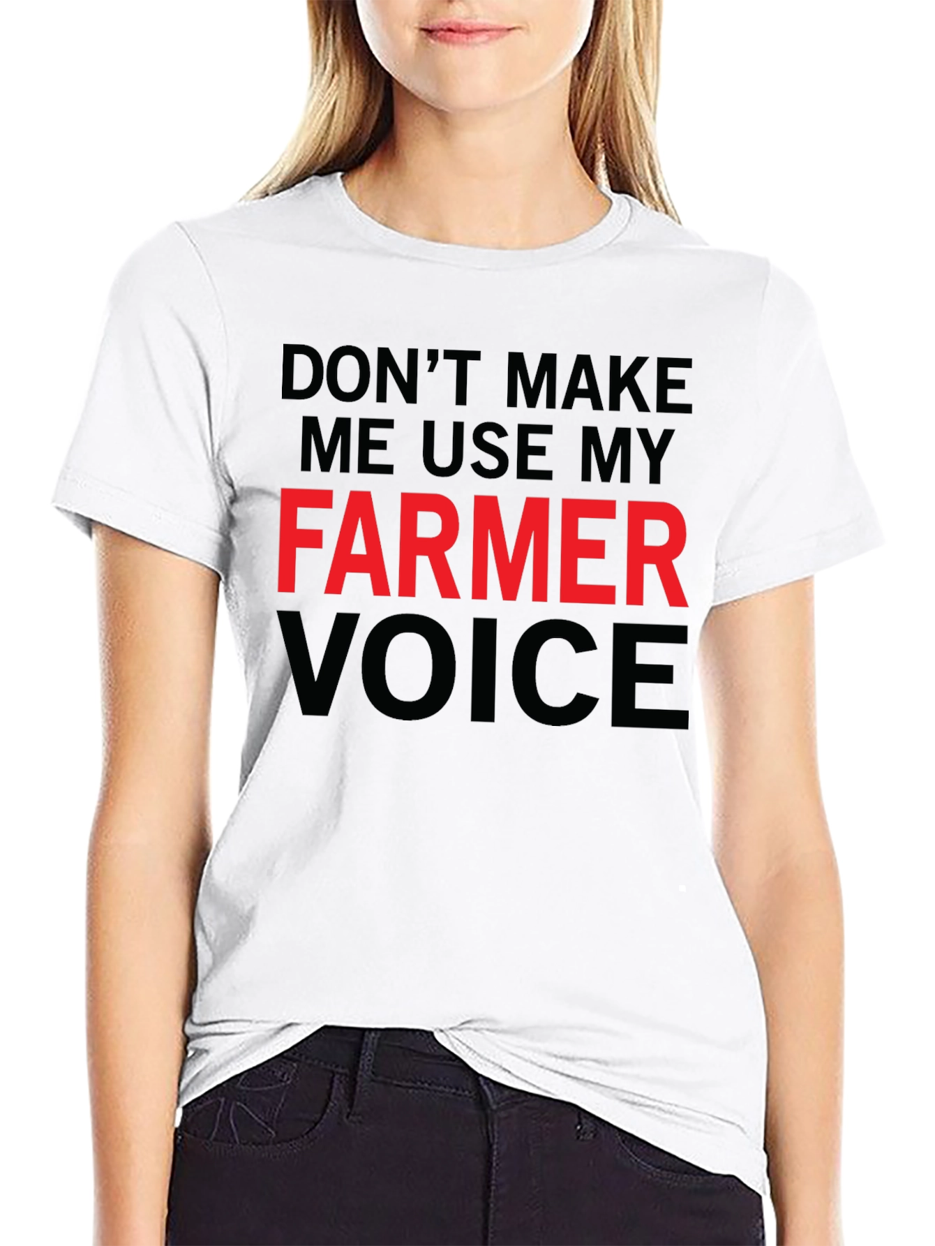 Farmer Voice T-Shirt - Funny Farmer Gift Tee