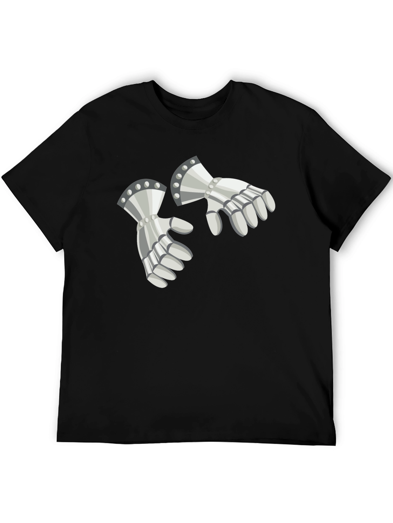 Knightly Gauntlets Graphic Tee - Medieval Humor