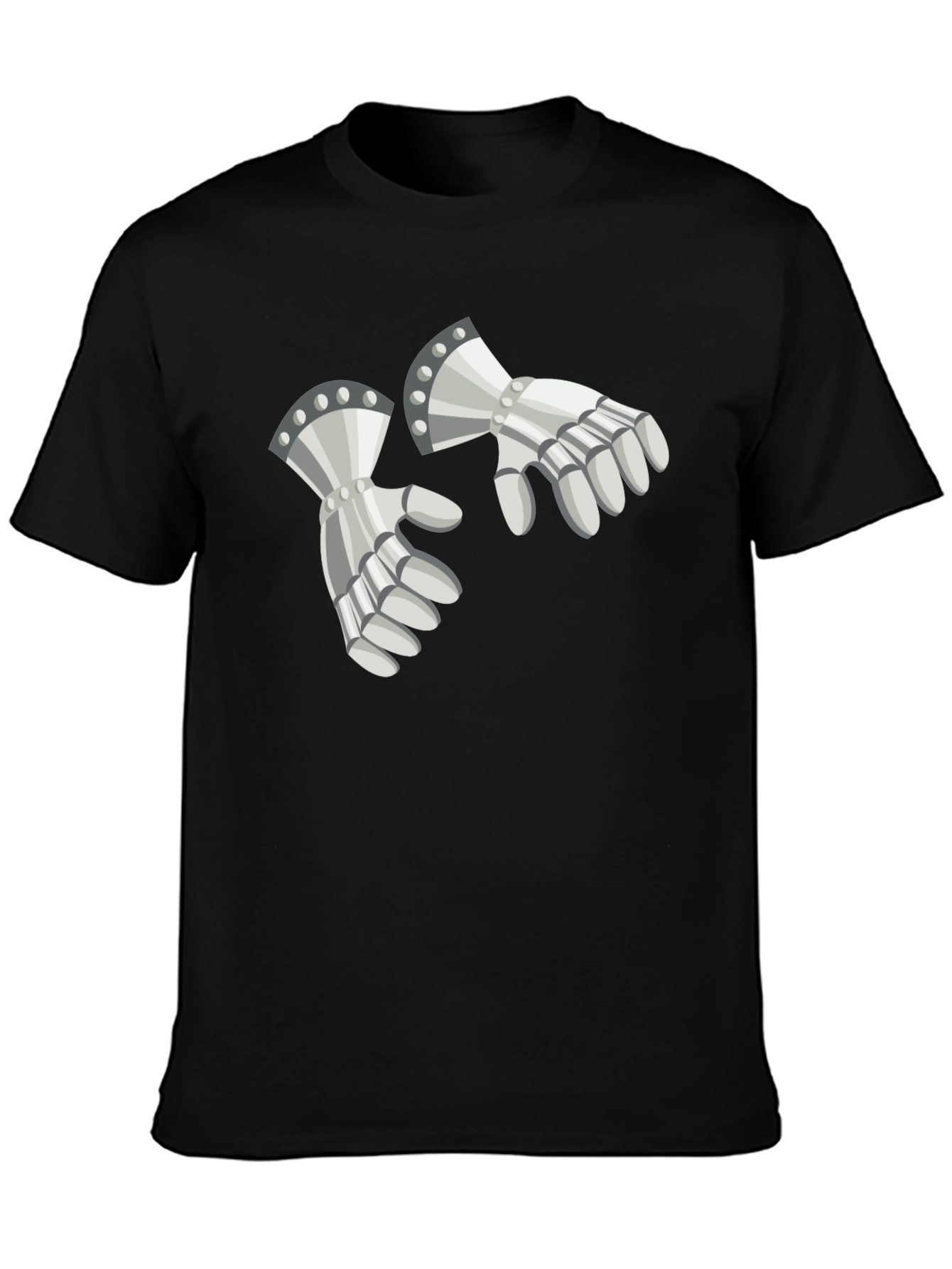 Knightly Gauntlets Graphic Tee - Medieval Humor