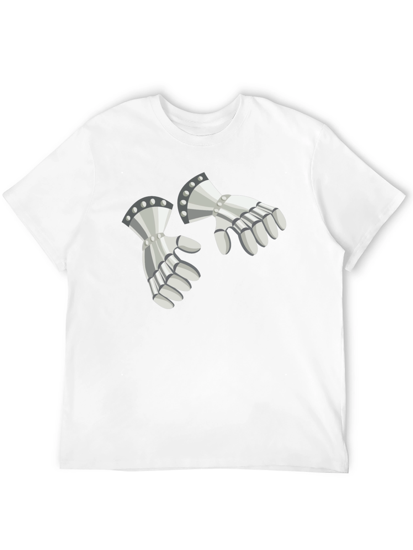 Knightly Gauntlets Graphic Tee - Medieval Humor