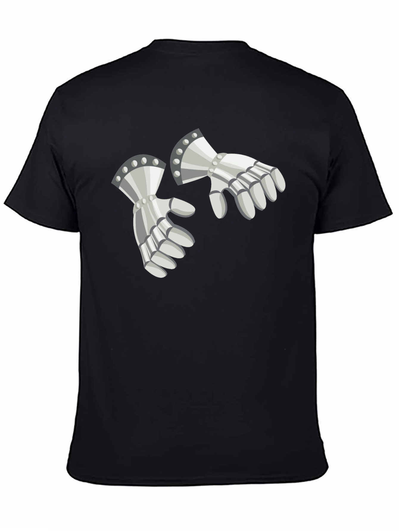 Knightly Gauntlets Graphic Tee - Medieval Humor