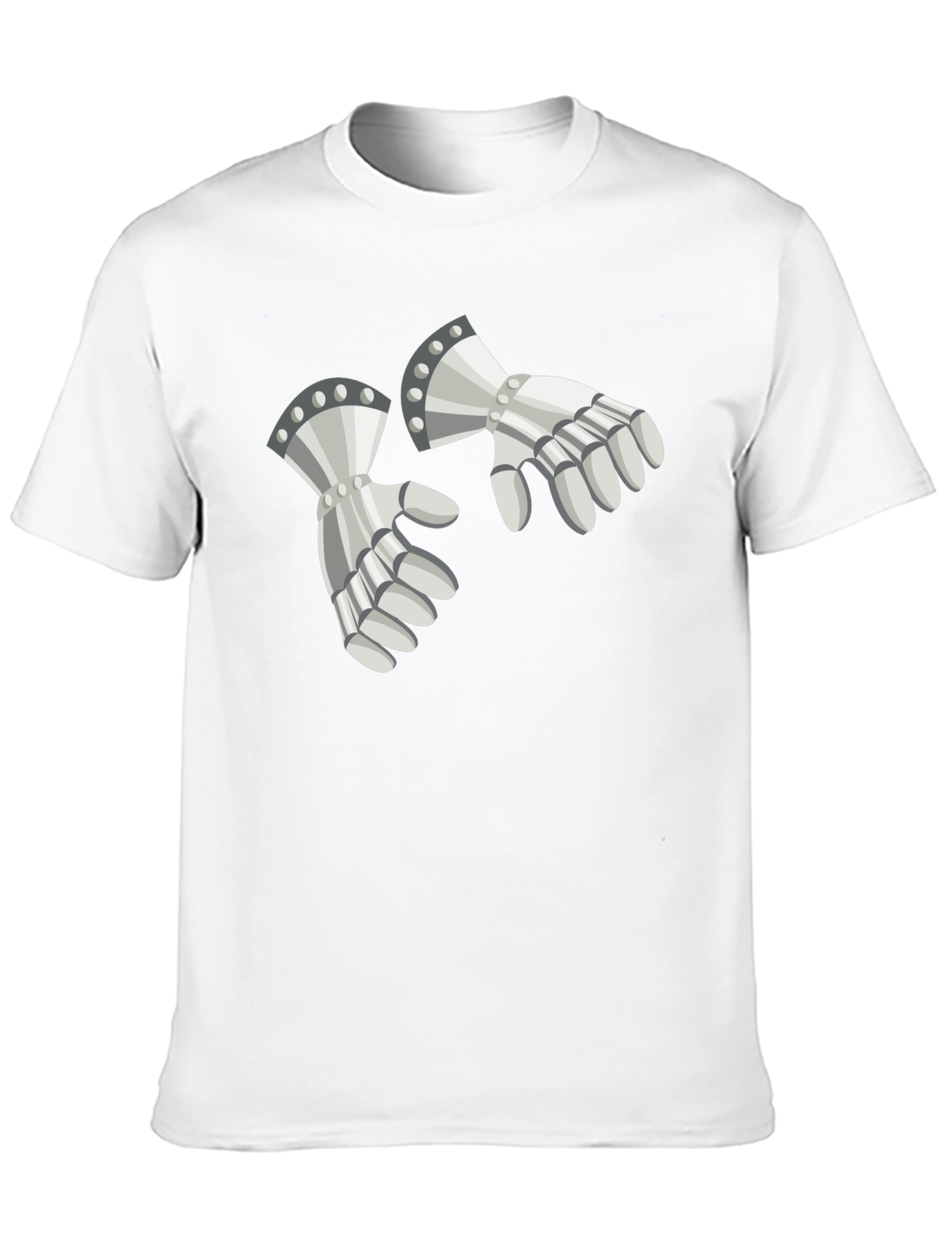 Knightly Gauntlets Graphic Tee - Medieval Humor