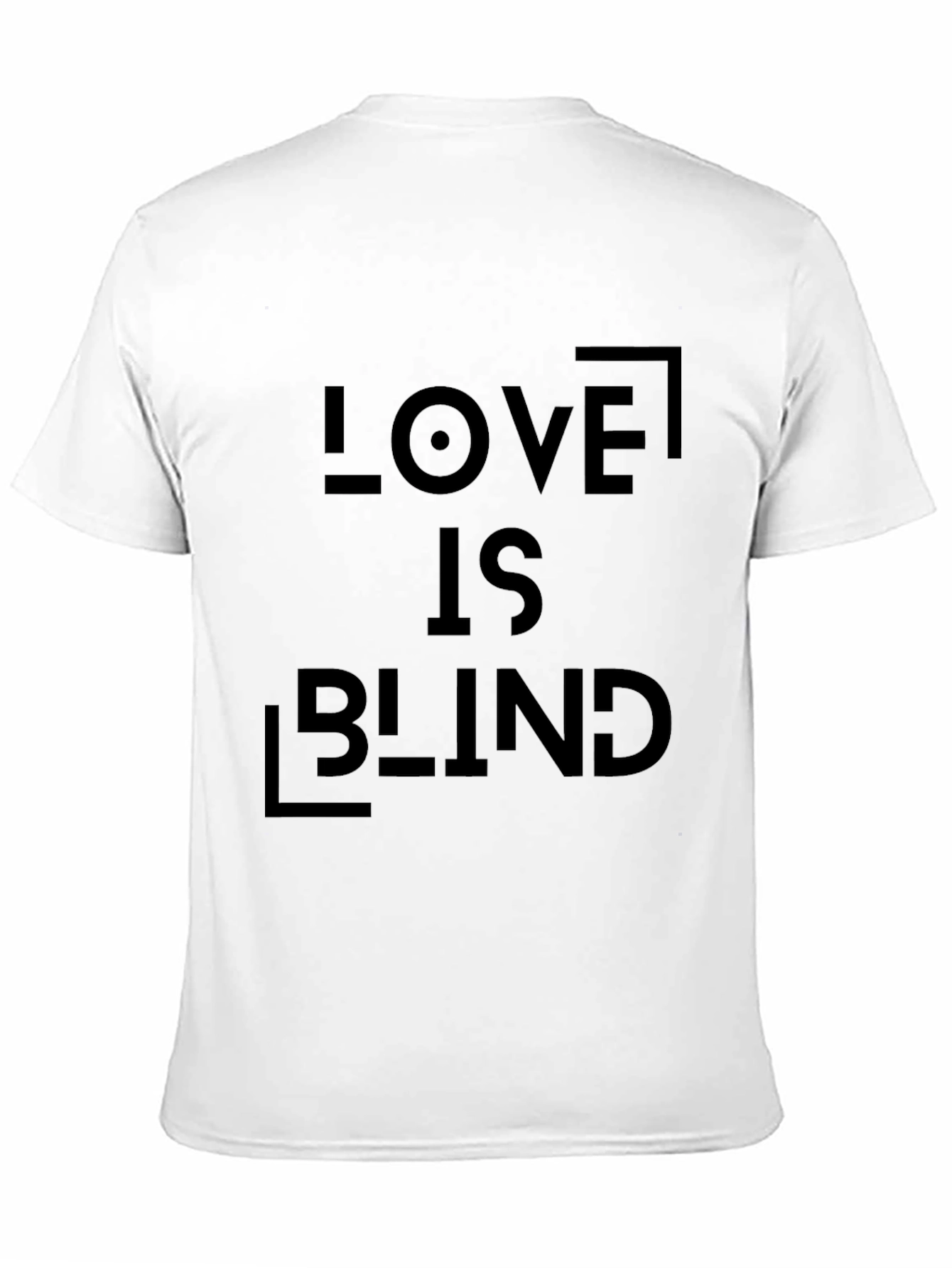 Love is Blind Graphic Tee - Black Casual T-Shirt