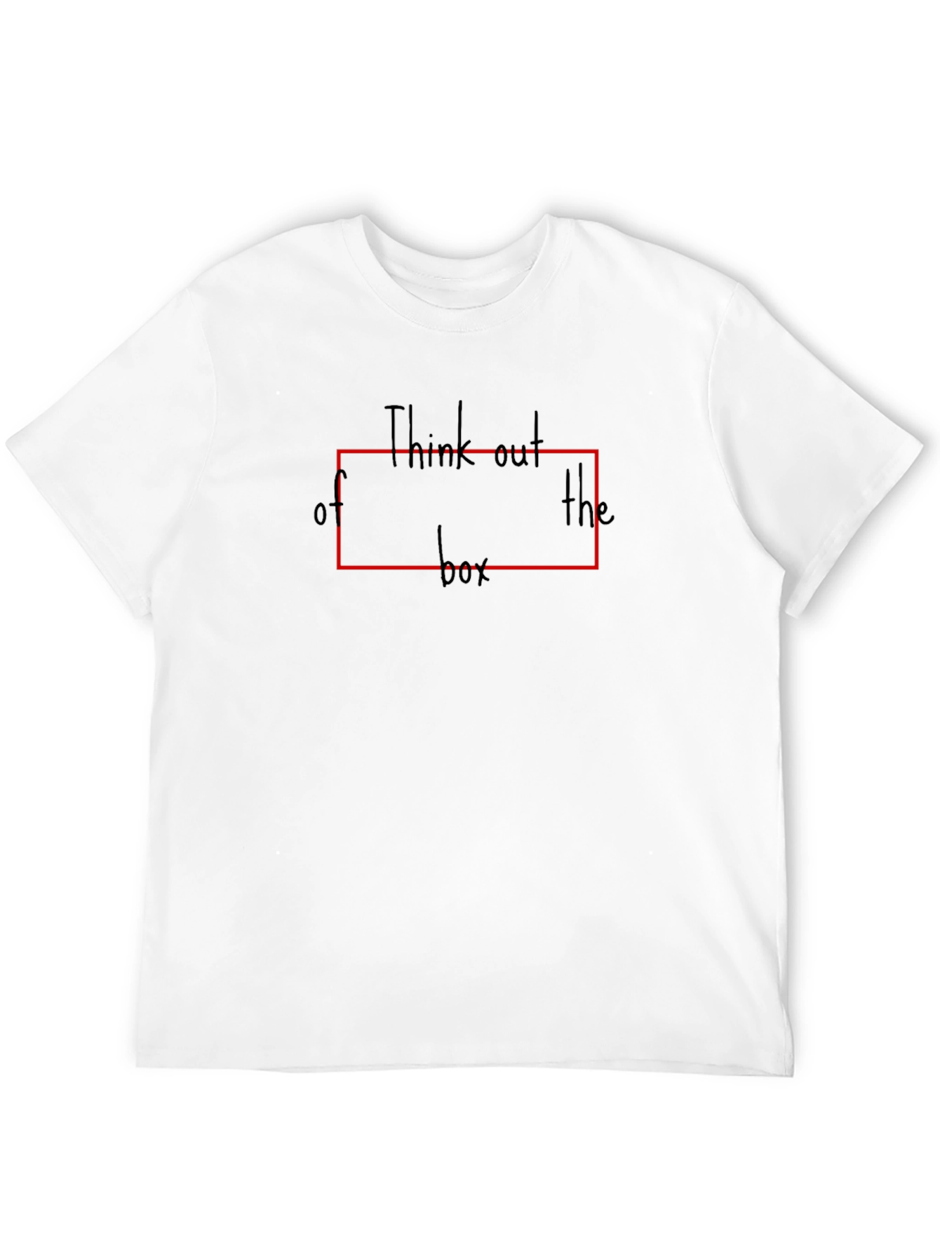 Think Outside the Box Black Graphic Tee