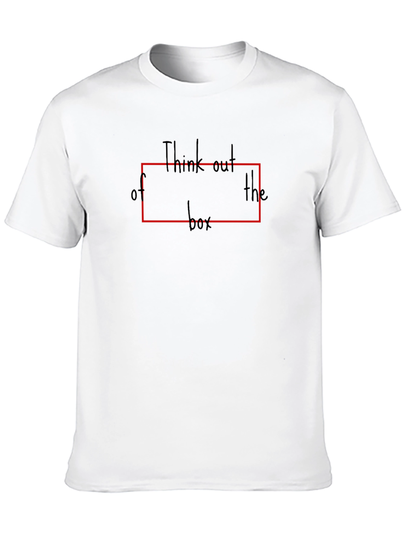 Think Outside the Box Black Graphic Tee