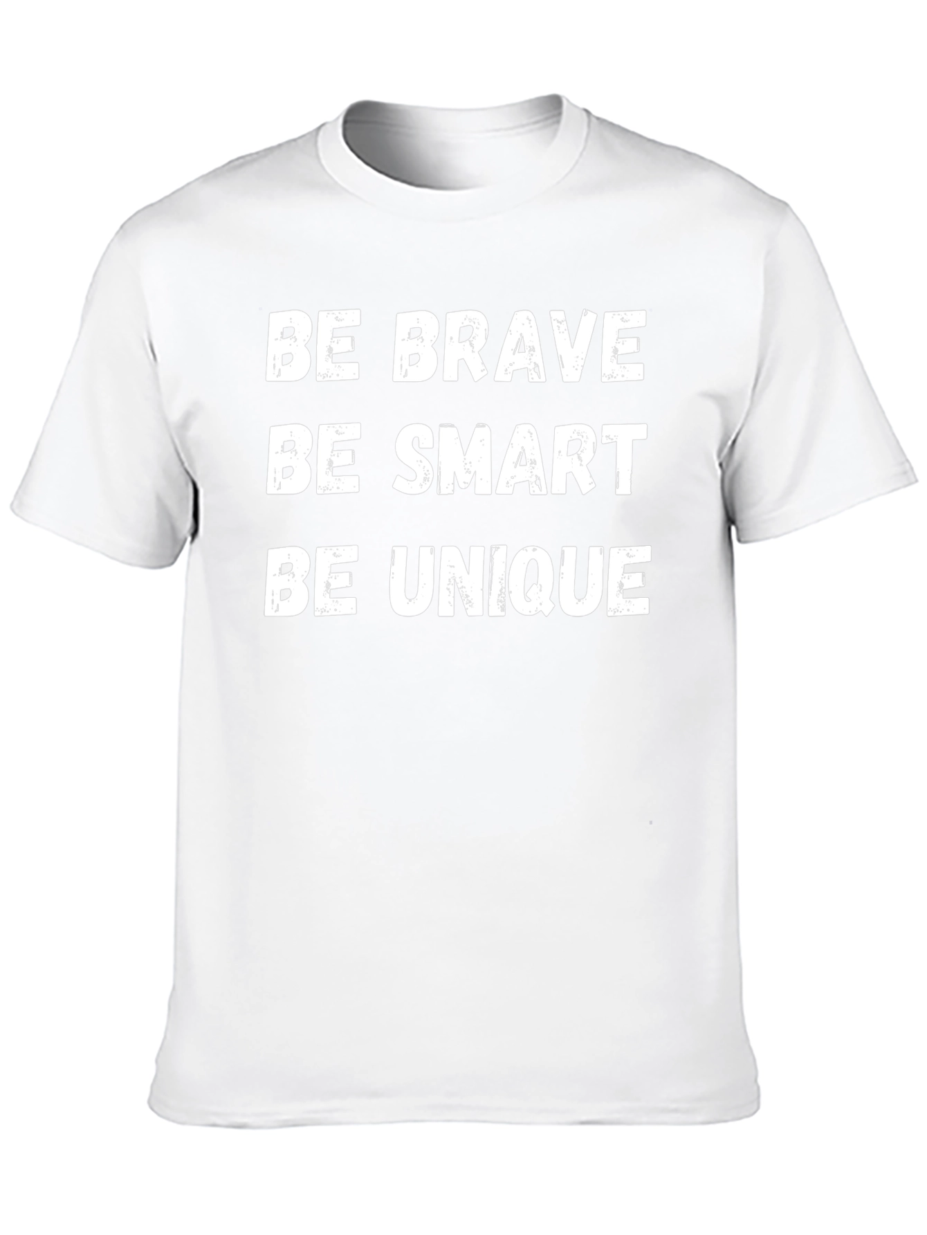Be Brave Be Smart Be Unique Black Graphic Tee