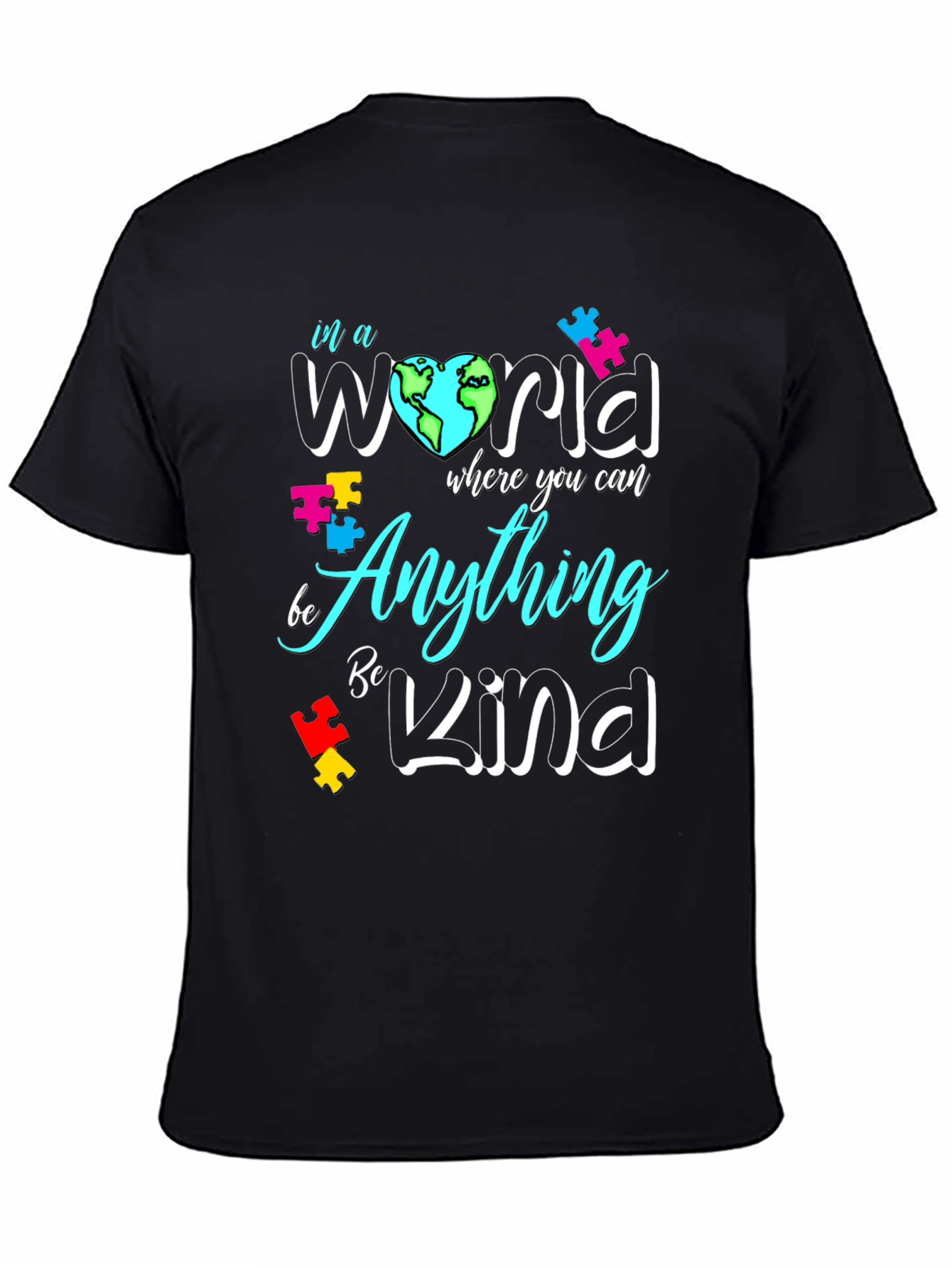 In a World Be Kind Autism Awareness T-Shirt