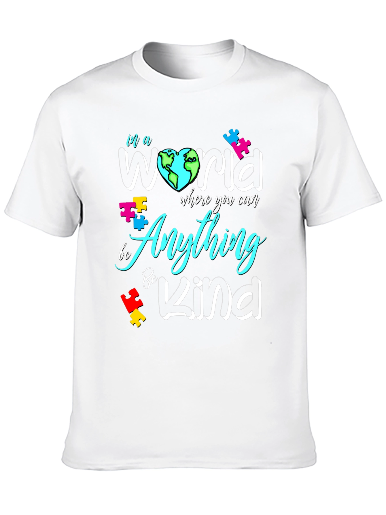 In a World Be Kind Autism Awareness T-Shirt