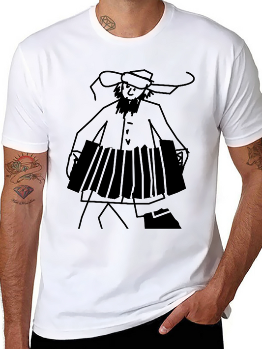 Accordion Player T-Shirt - Unique Black Tee