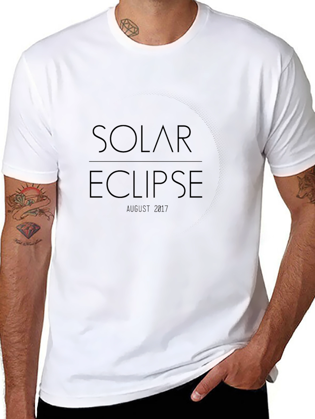 Solar Eclipse August 2017 Black T-Shirt