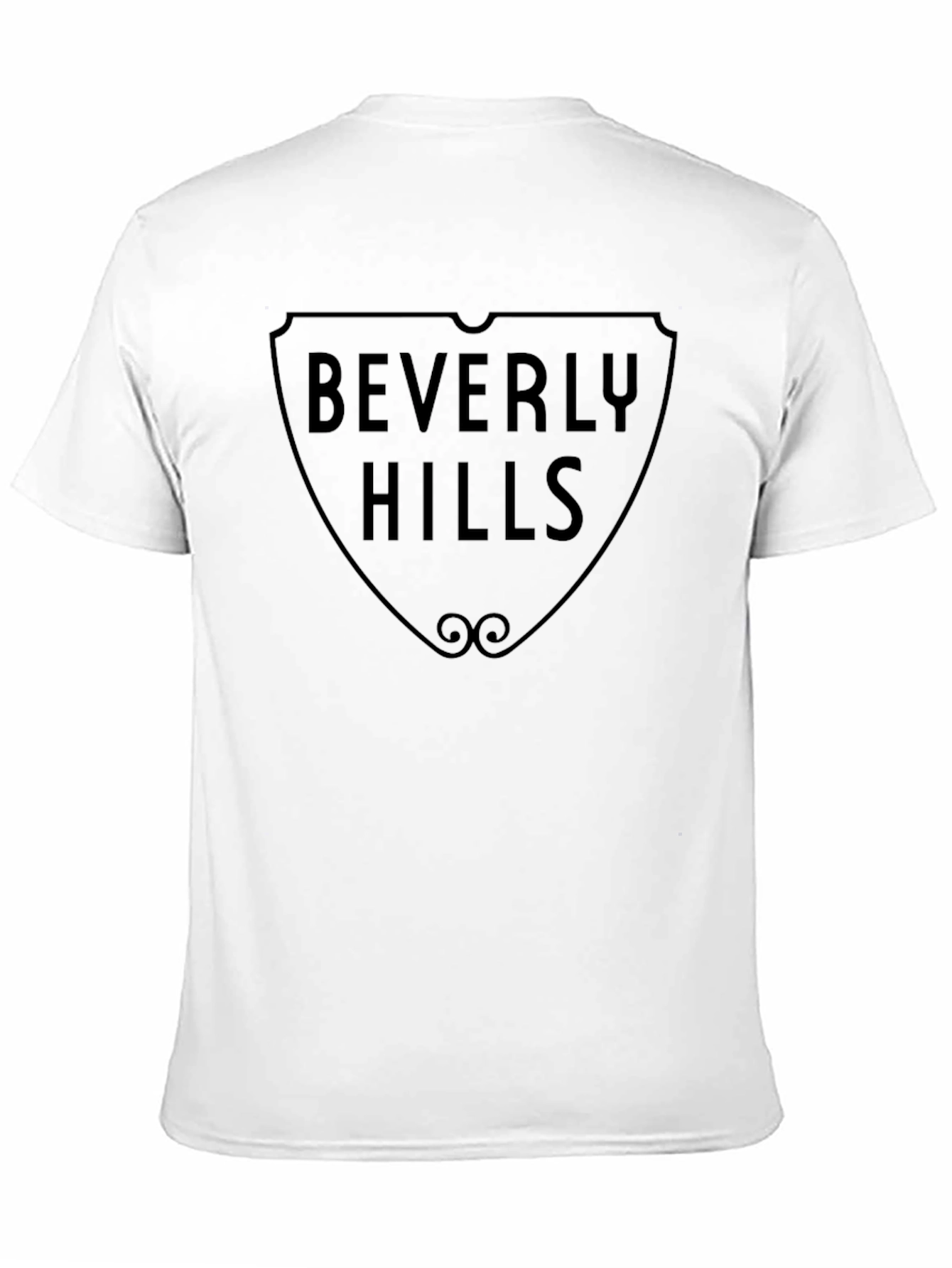 Beverly Hills Graphic Tee - Soft Black Cotton T-Shirt