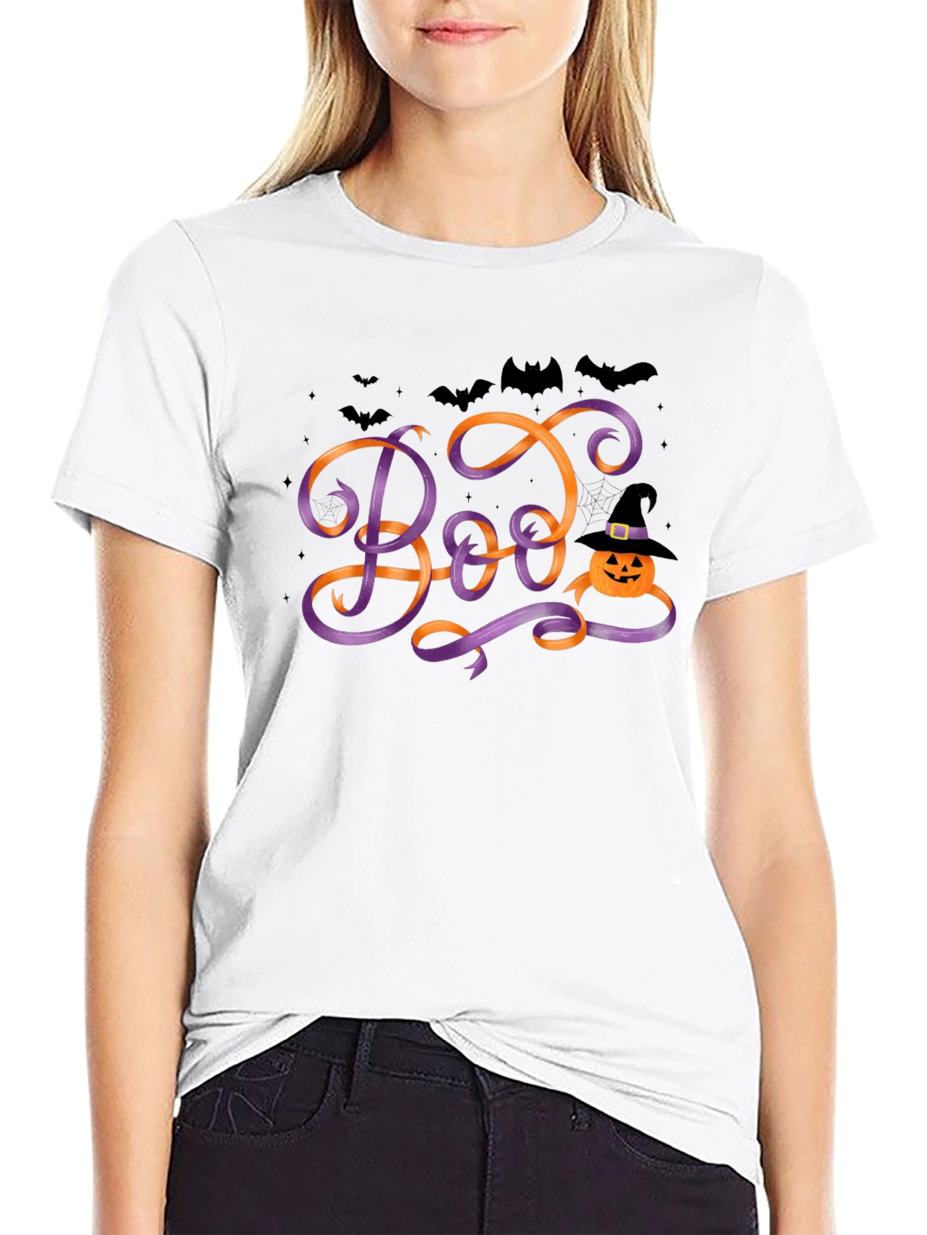 Halloween Boo Pumpkin T-Shirt