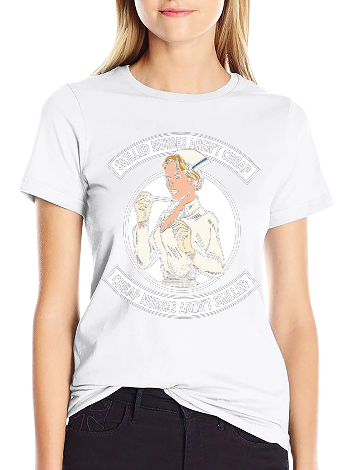 Skilled Nurses Graphic T-Shirt - Black