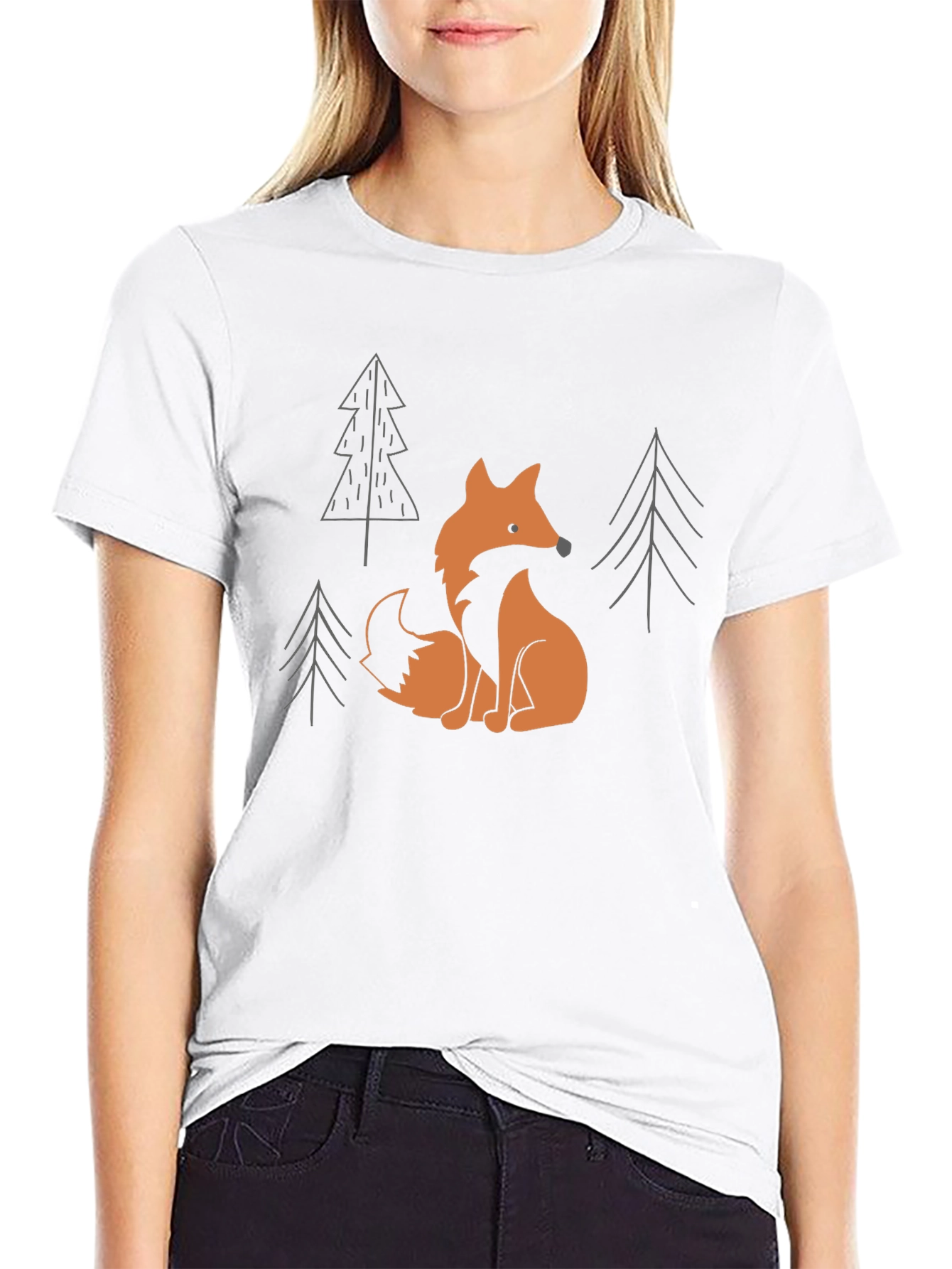 Fox in Forest Graphic T-Shirt - Unisex