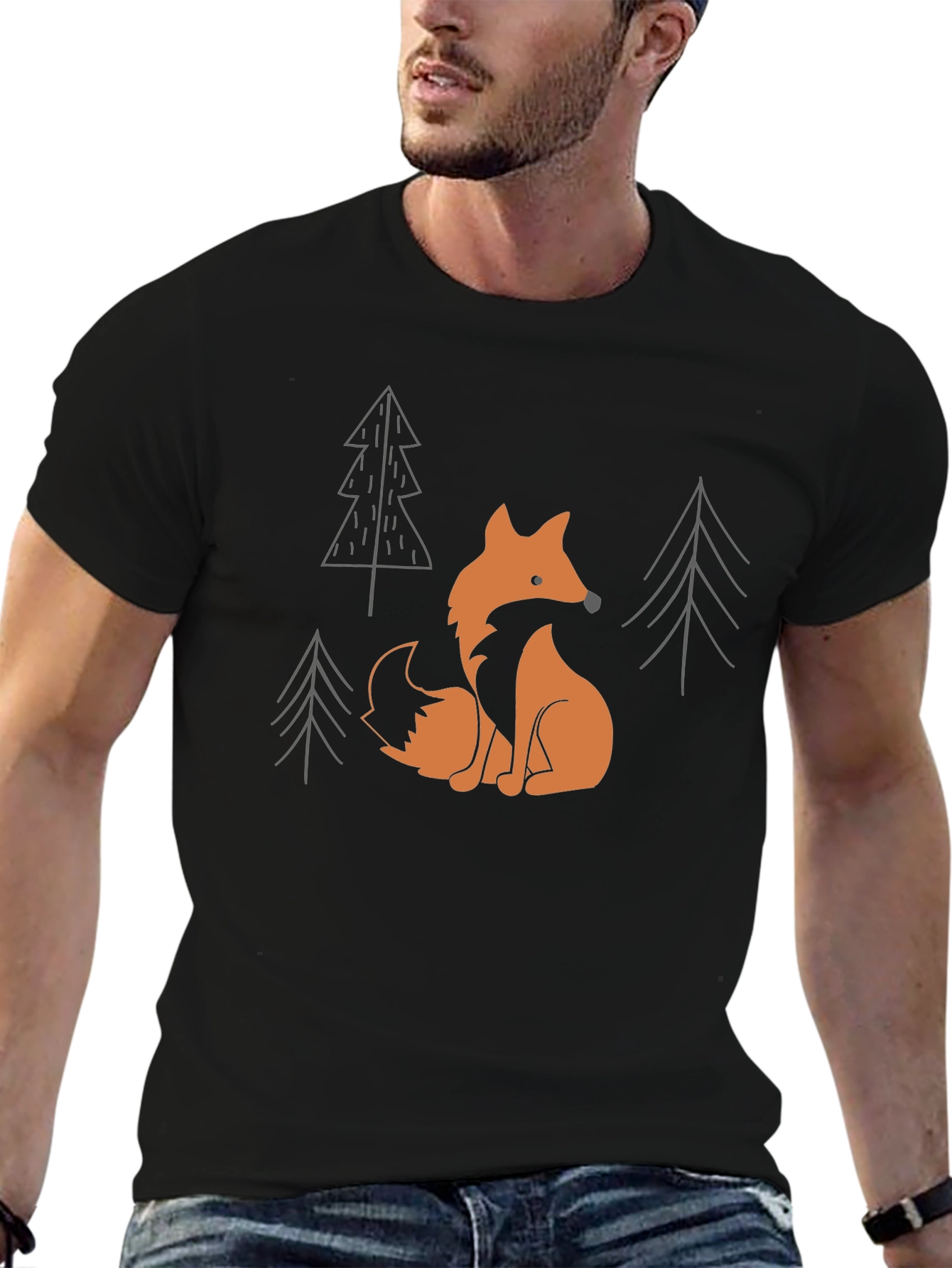 Fox in Forest Graphic T-Shirt - Unisex