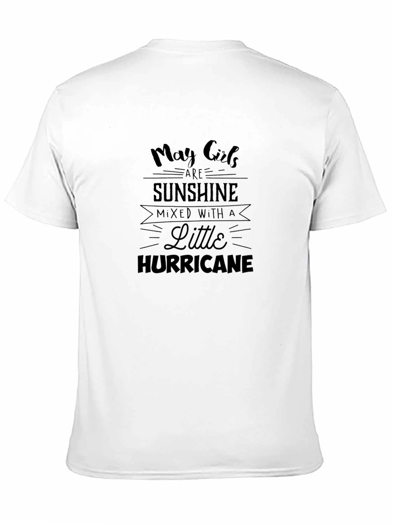 May Girls Sunshine Hurricane Black Graphic Tee