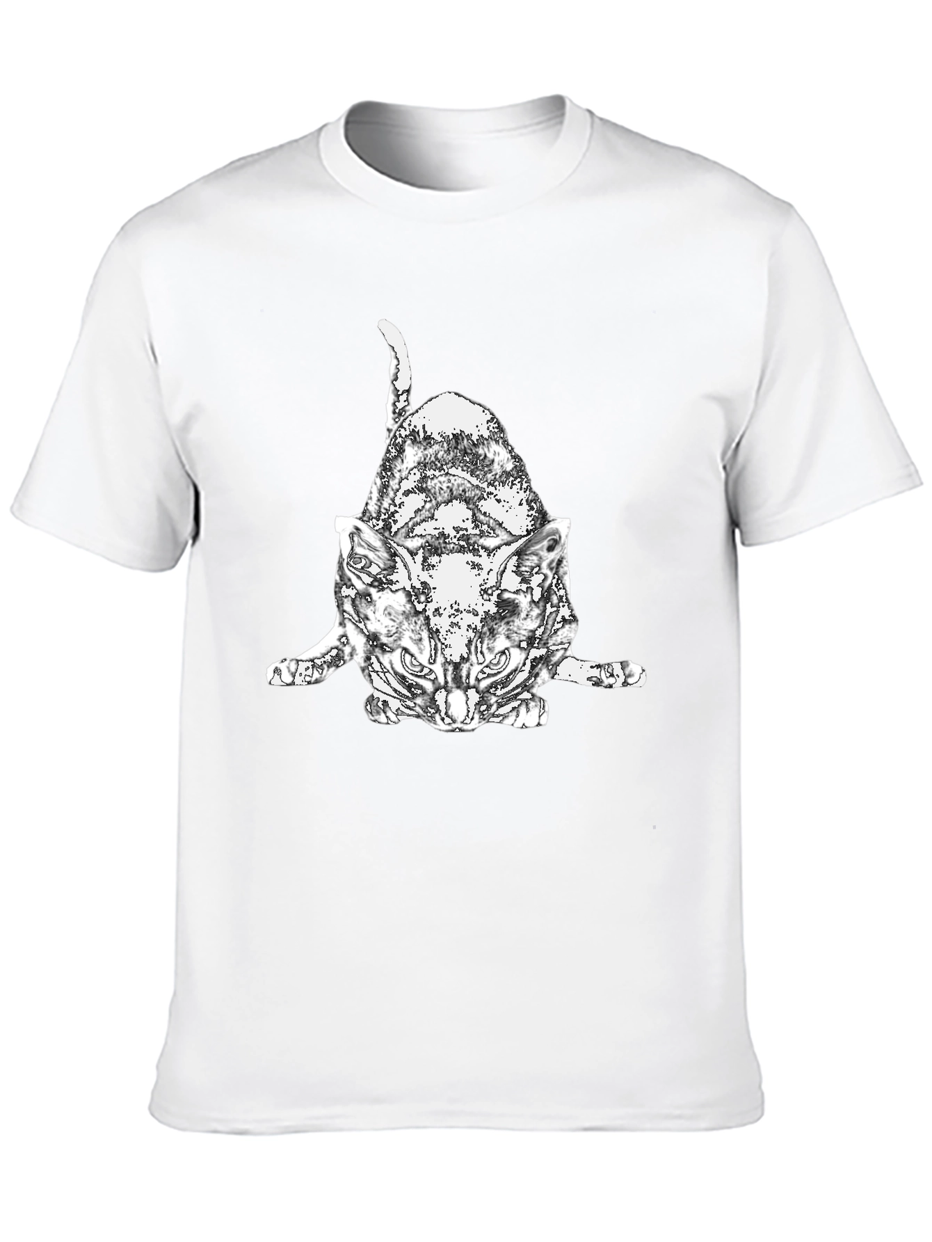 Cool Cat Graphic T-Shirt - Black