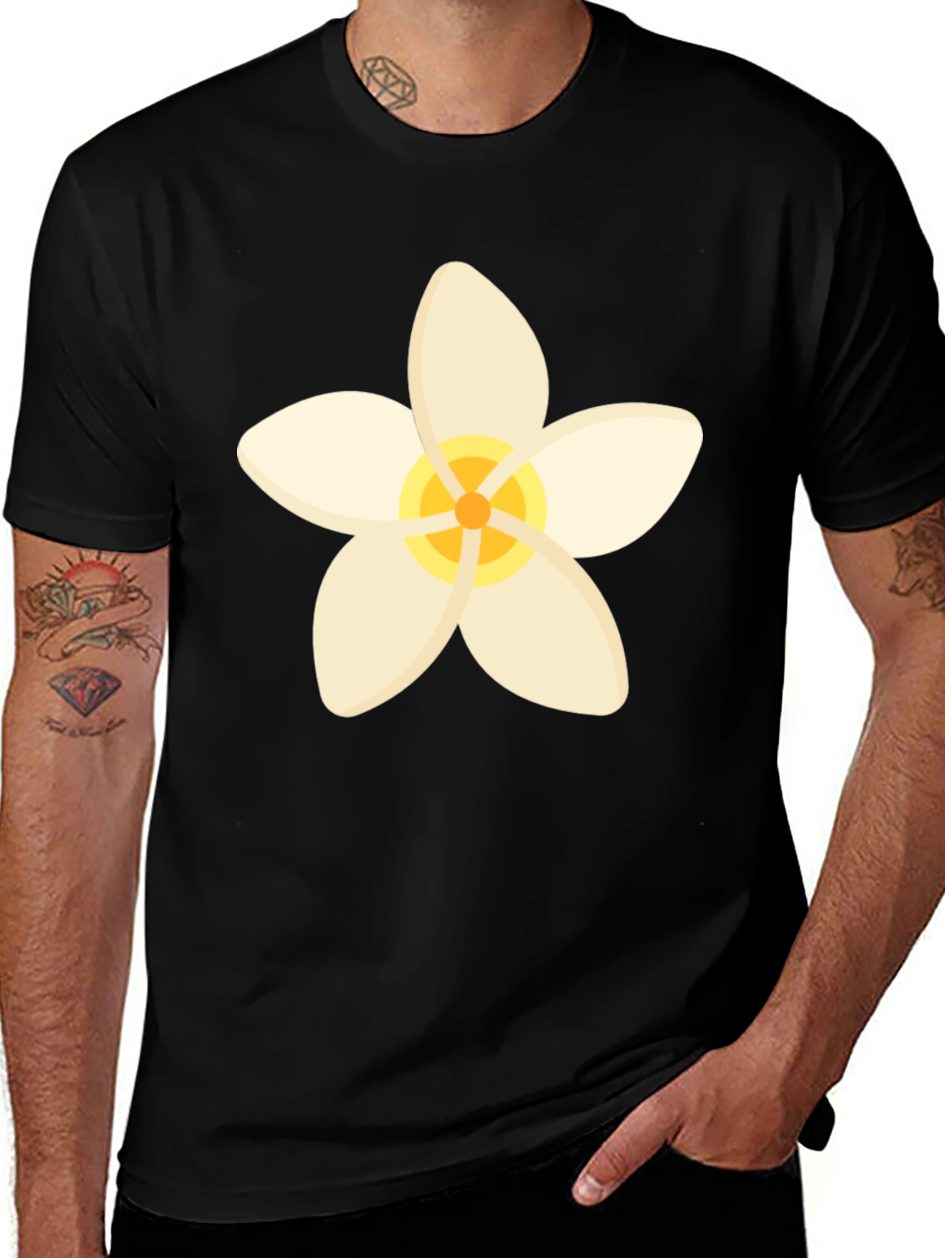 Floral Print T-Shirt - Relaxed Fit