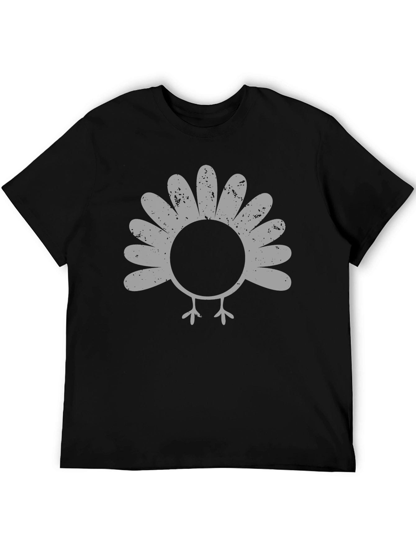 Thanksgiving Turkey Graphic Tee - Black