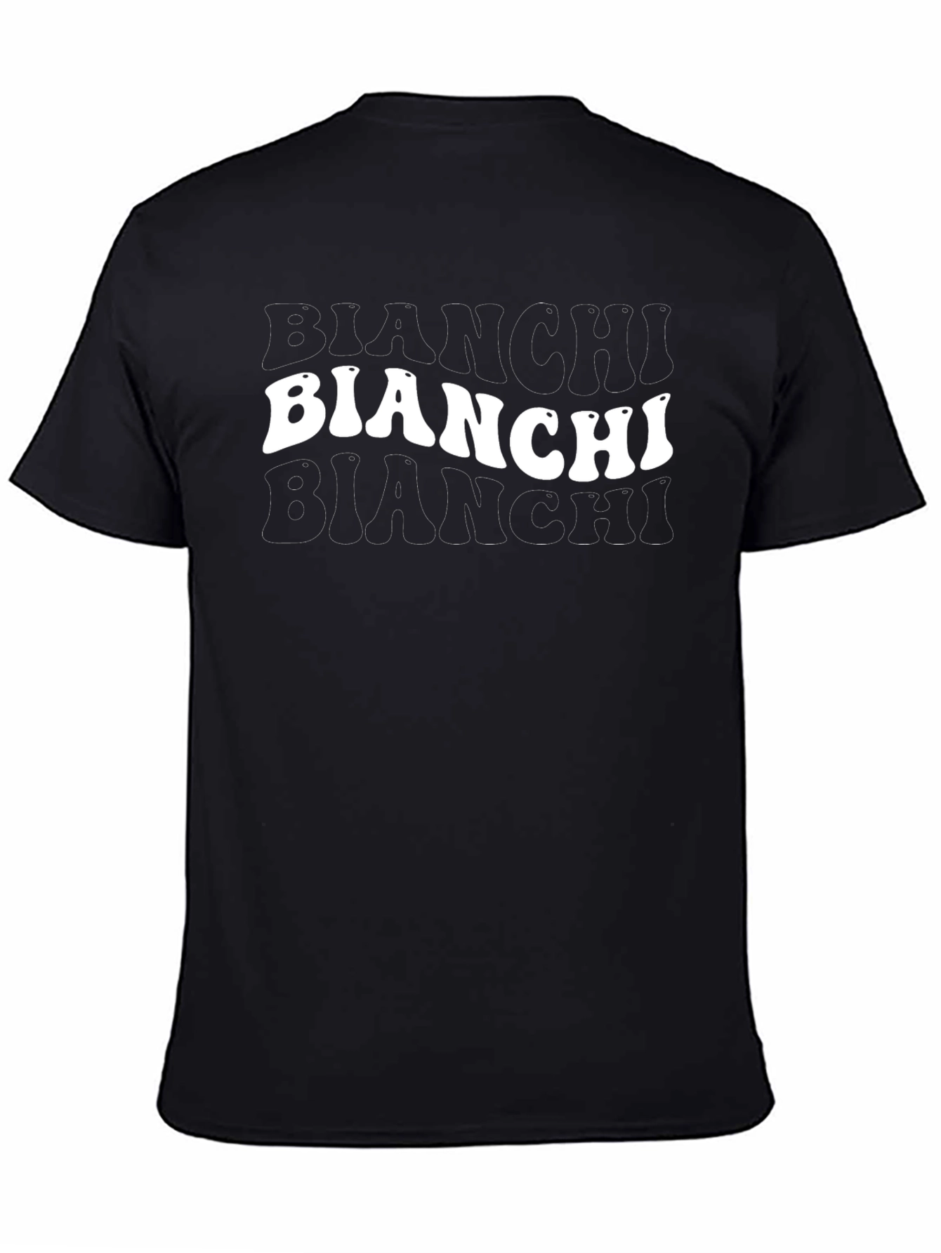 Bianchi Logo Mens Black Graphic T-Shirt
