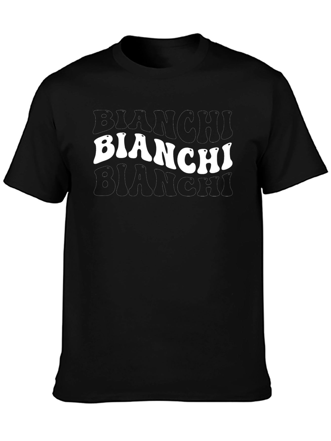 Bianchi Logo Mens Black Graphic T-Shirt