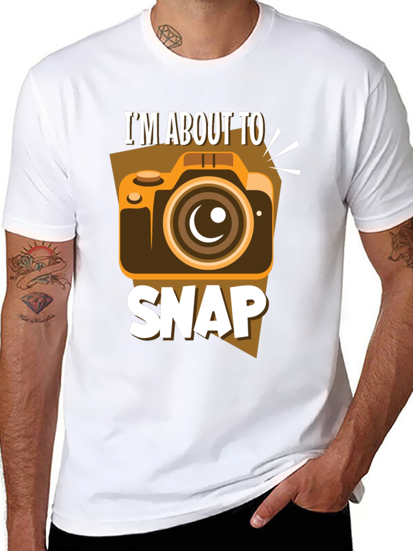 Im About to Snap T-Shirt: Funny Camera Design
