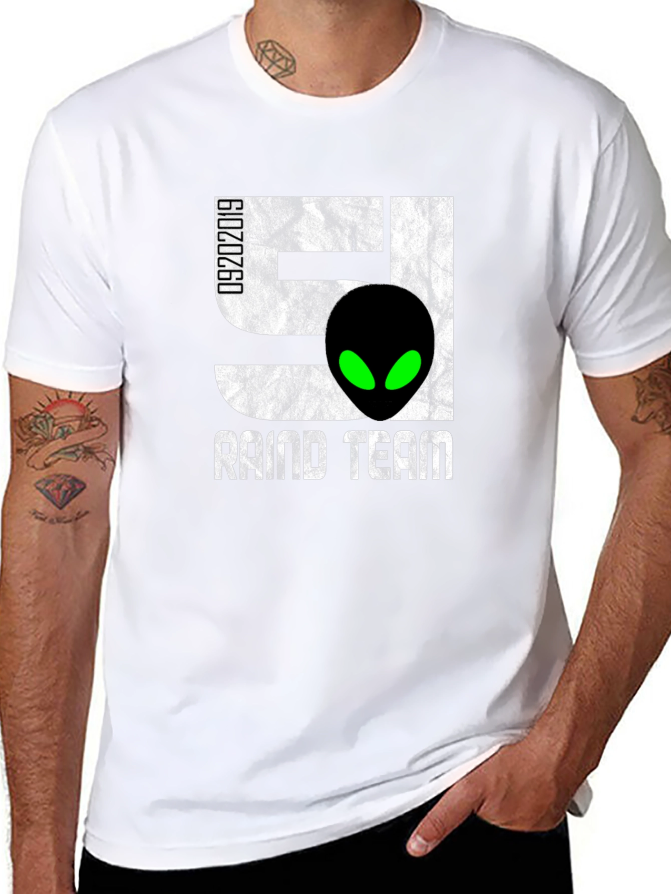 Area 51 Raid Team T-Shirt - Alien Graphic Tee