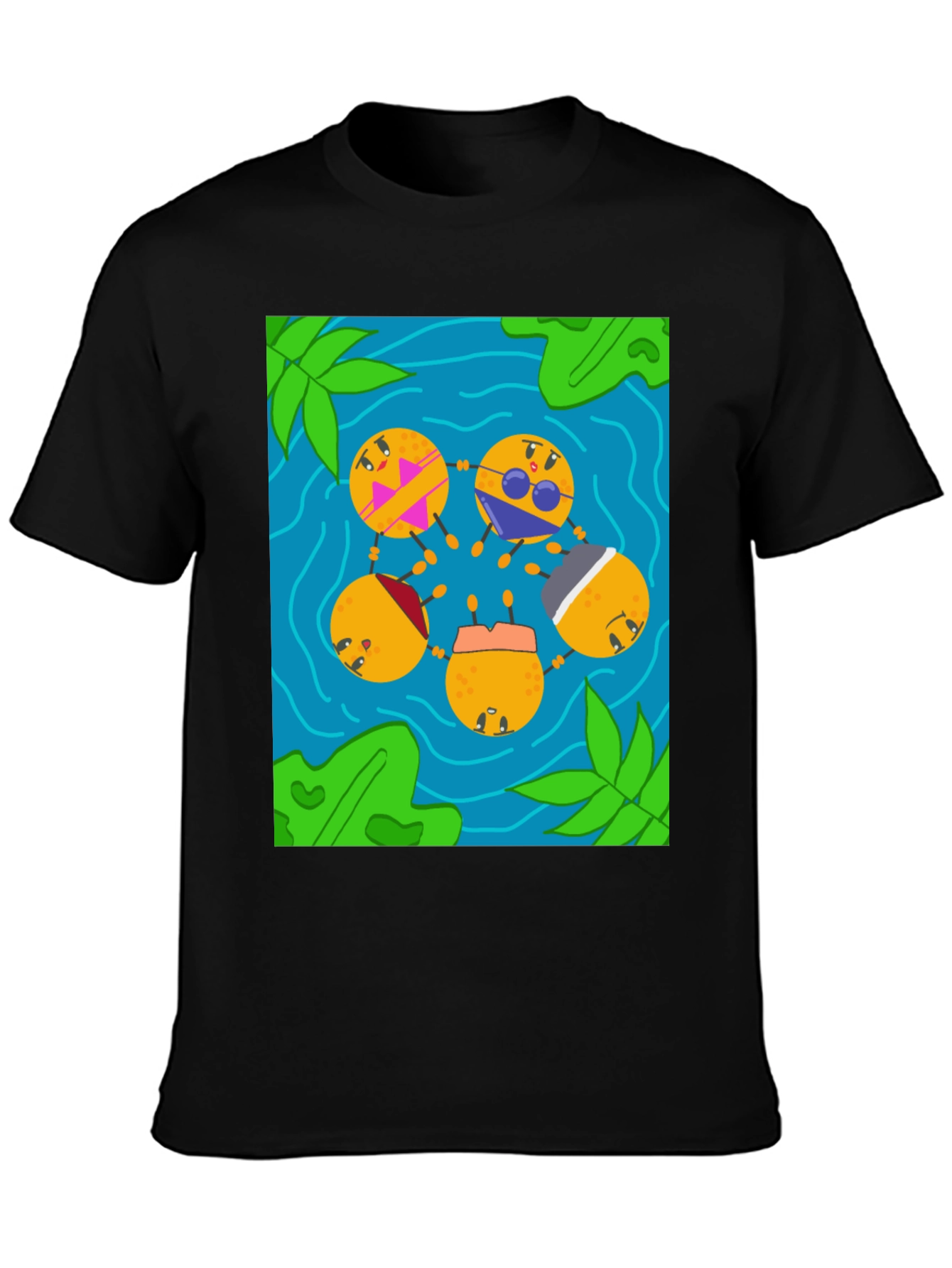 Tropical Oranges Graphic T-Shirt