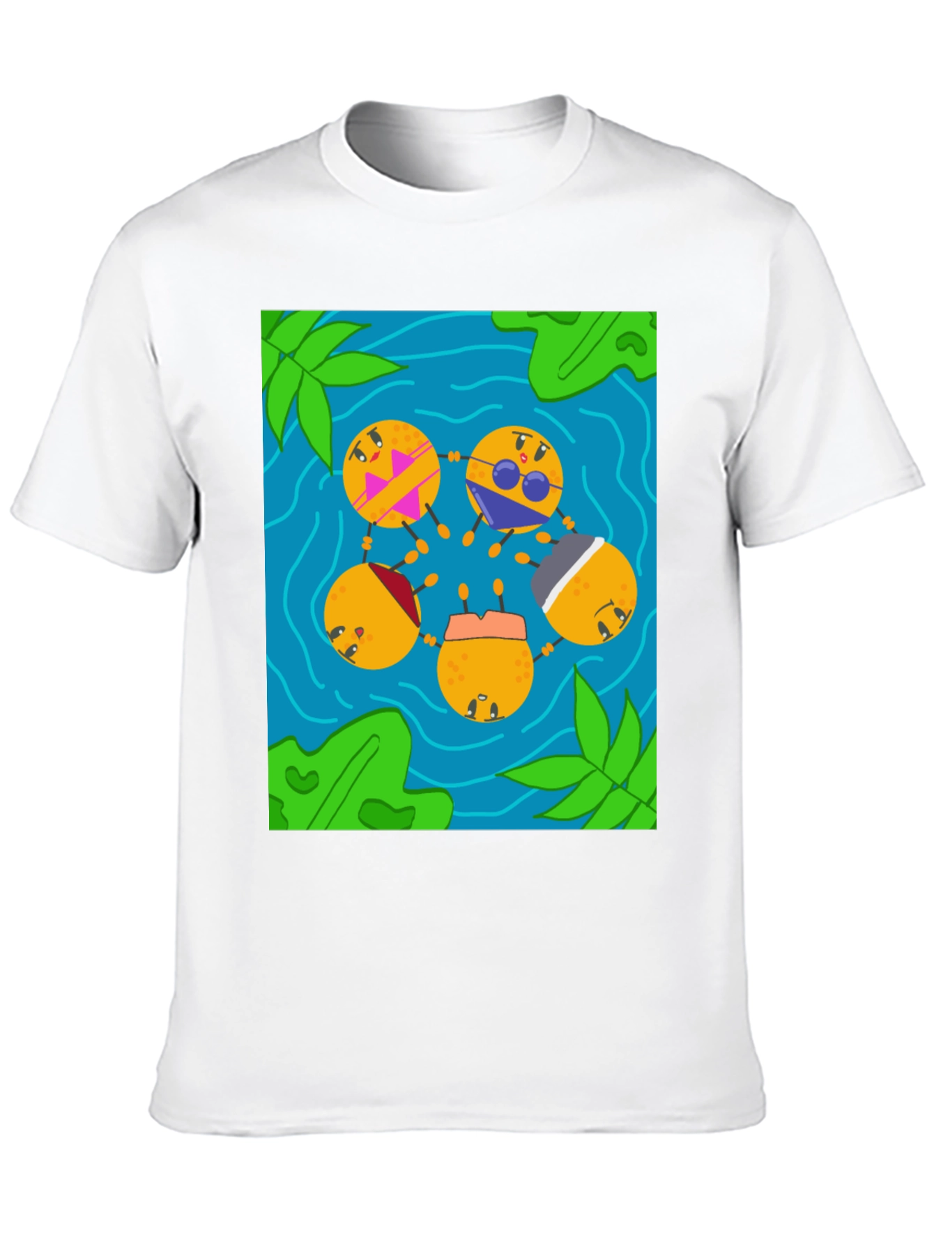 Tropical Oranges Graphic T-Shirt