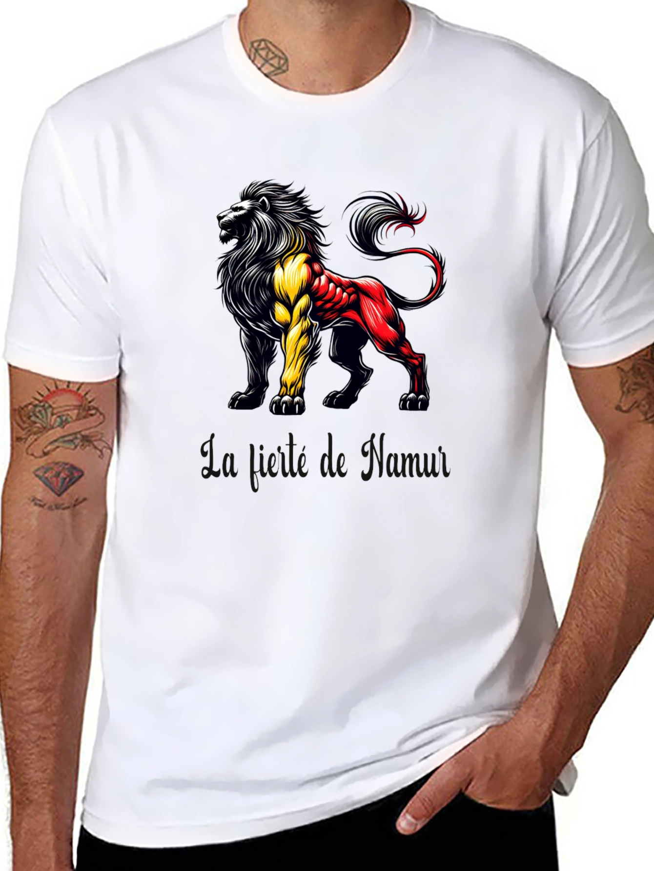 Belgian Lion Pride Tee - Black T-Shirt