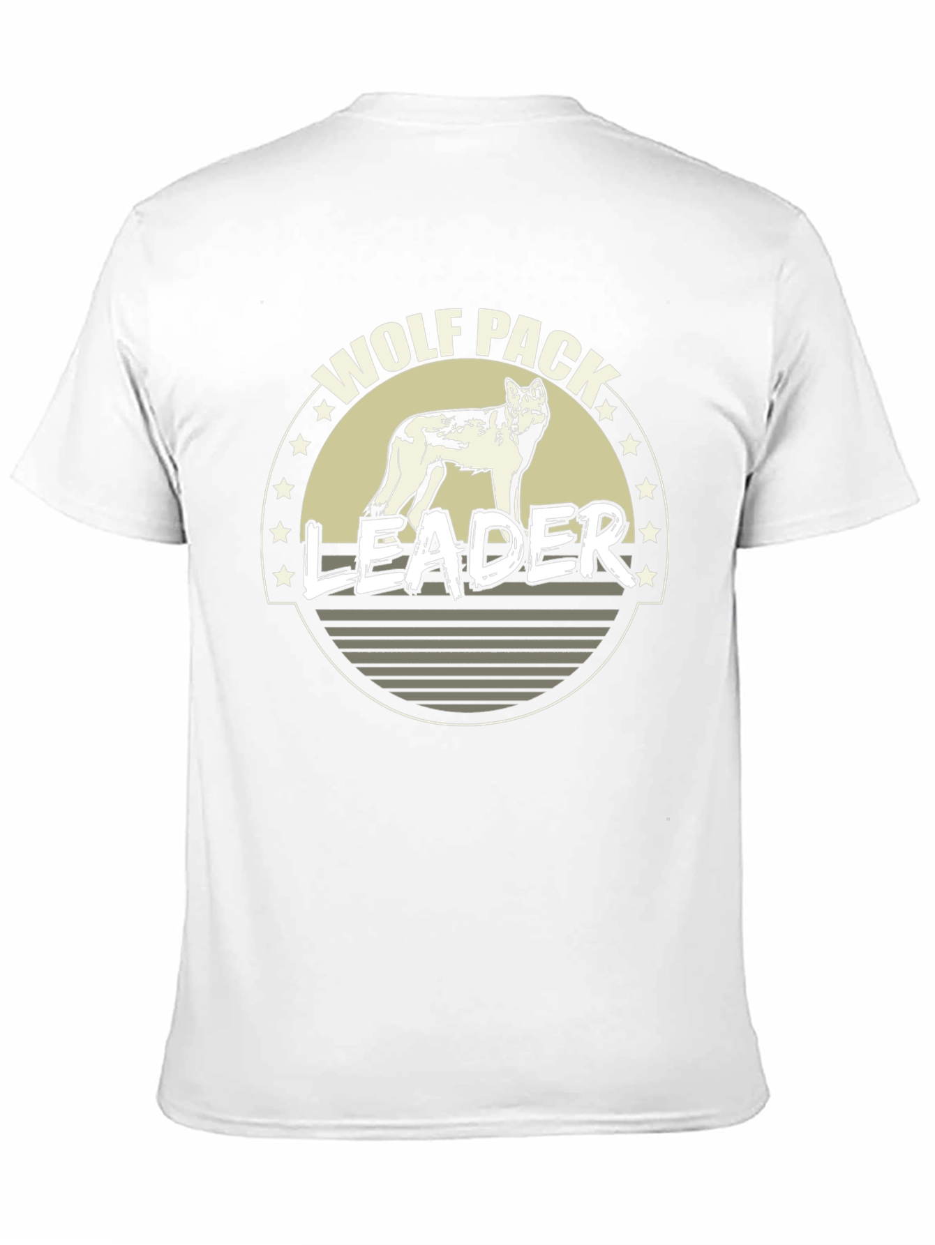 Wolf Pack Leader Graphic T-Shirt - Black