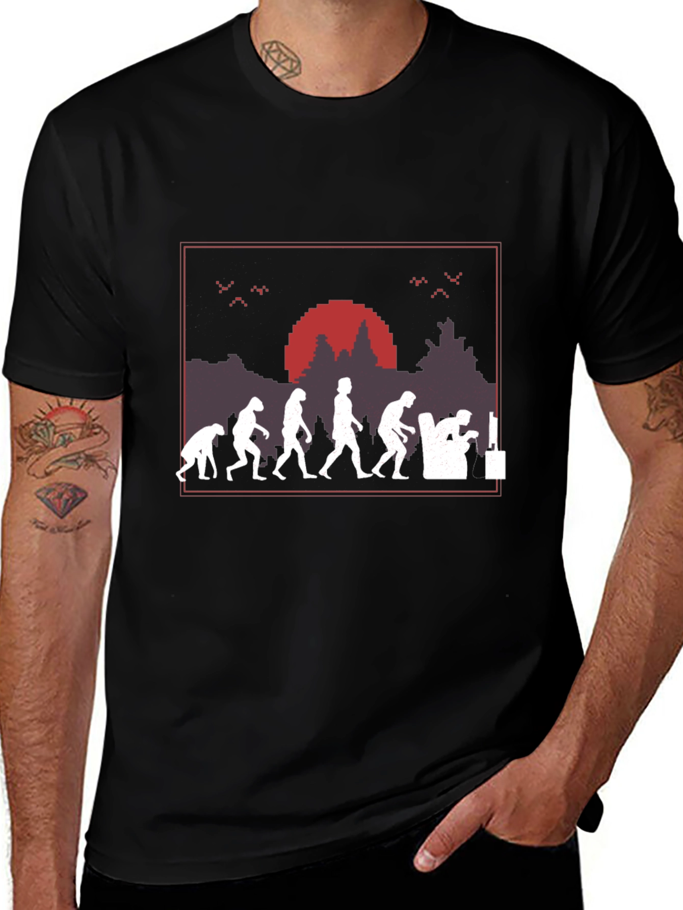 Evolution of Gaming Black T-Shirt