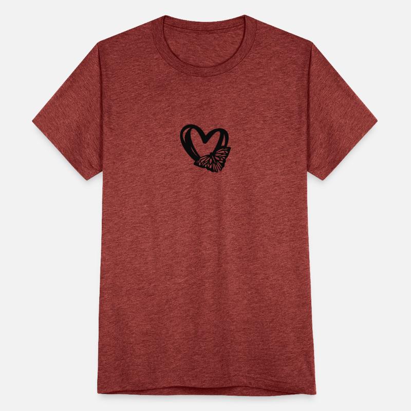 Abstract Butterfly Heart Design