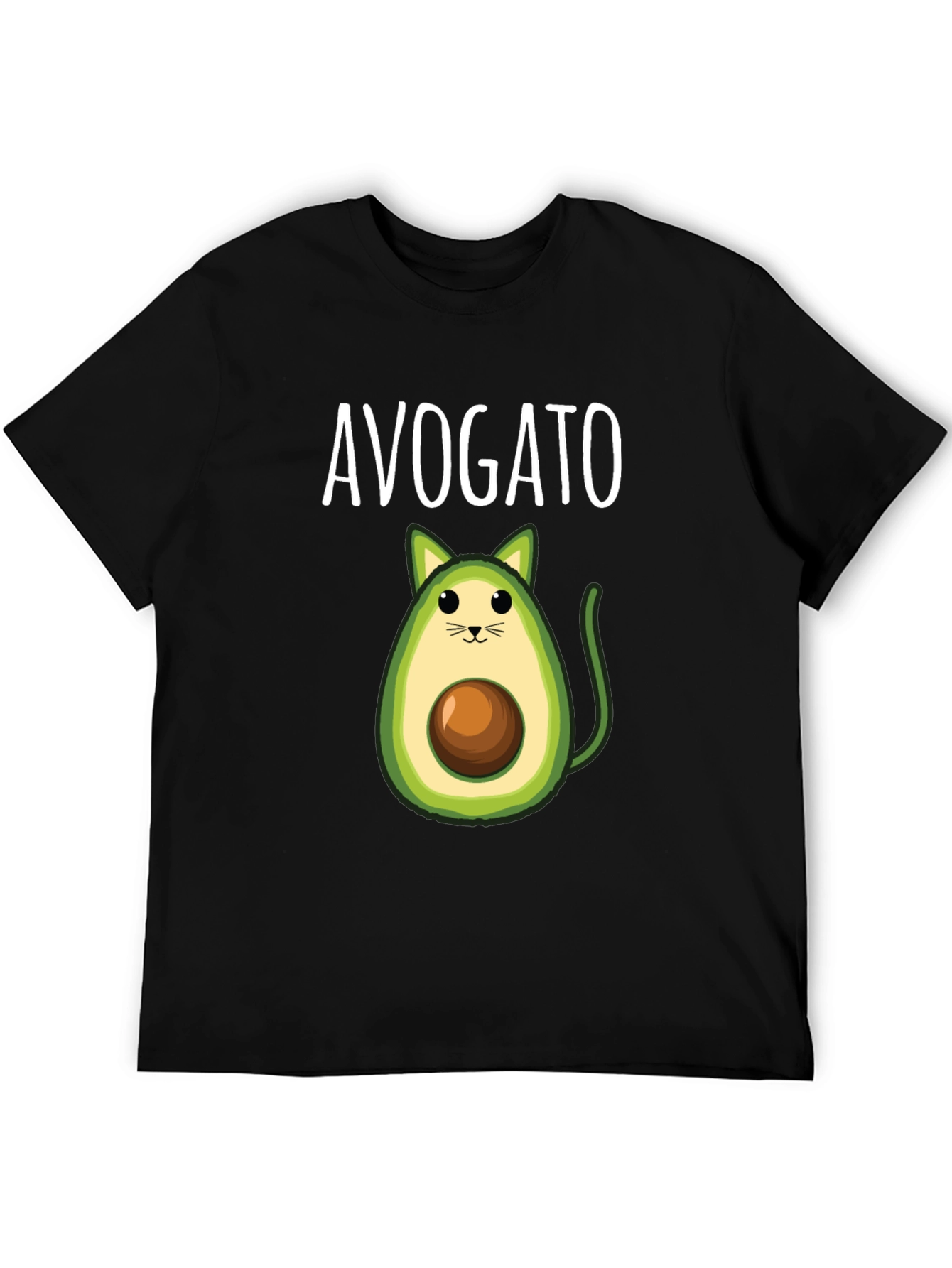 Avogato T-Shirt: Cute Avocado Cat Graphic Tee