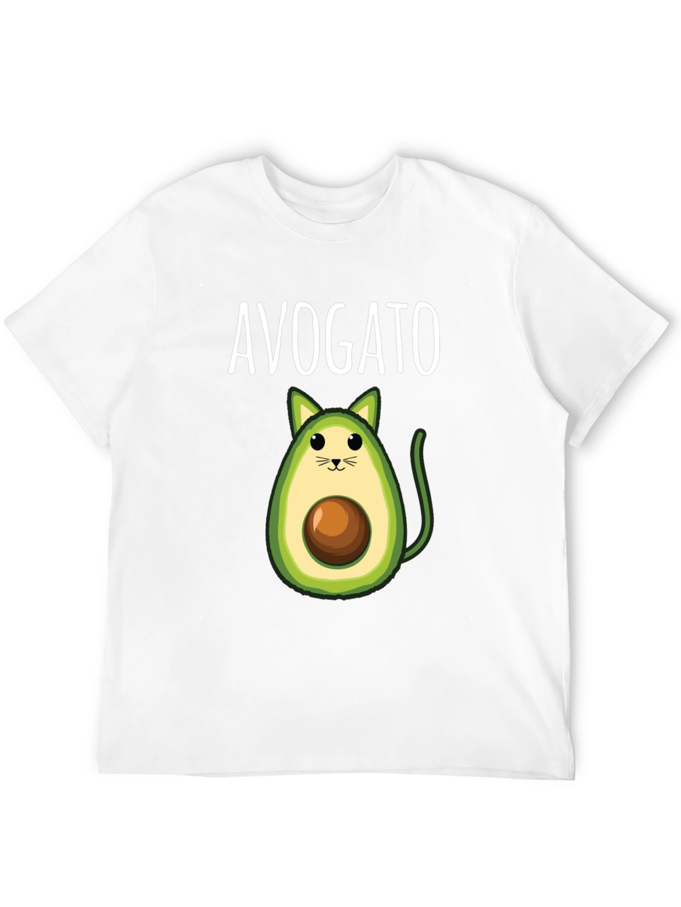 Avogato T-Shirt: Cute Avocado Cat Graphic Tee