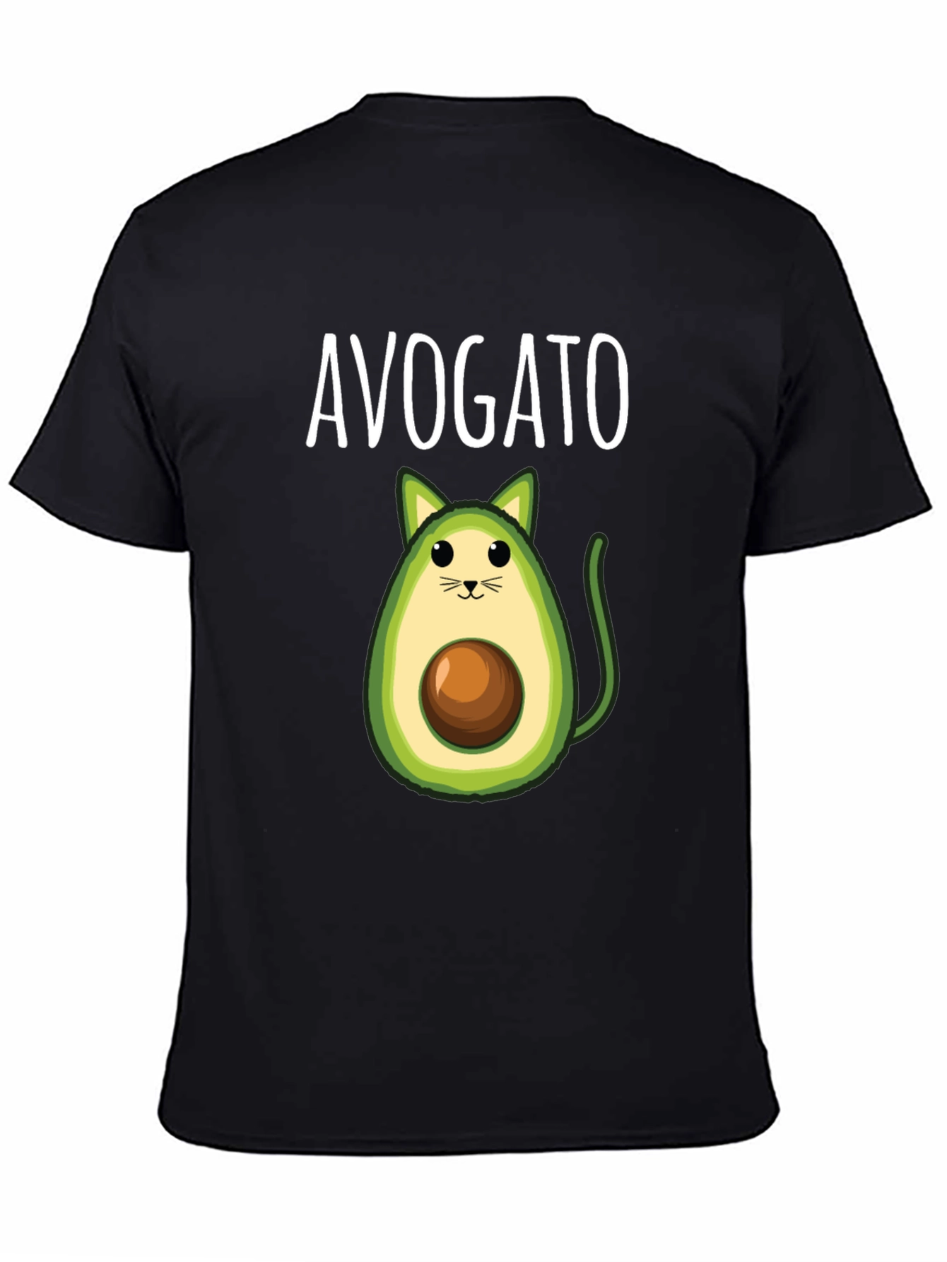 Avogato T-Shirt: Cute Avocado Cat Graphic Tee