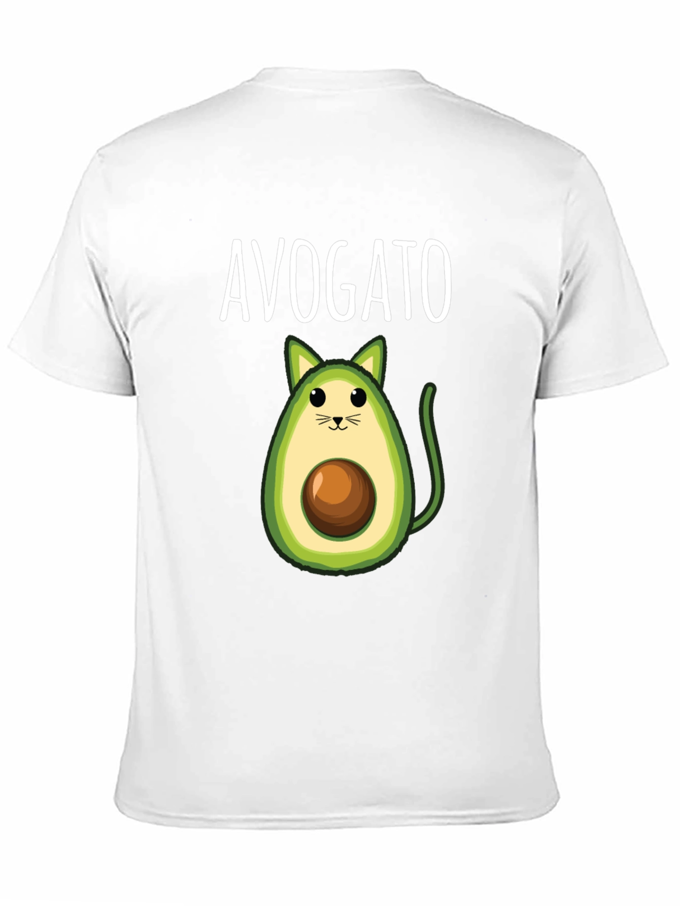 Avogato T-Shirt: Cute Avocado Cat Graphic Tee