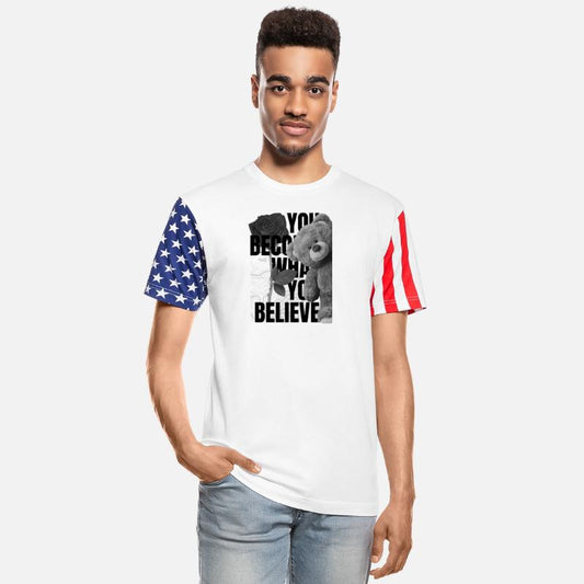 Adorable Teddy Bear with Rose and Forest Scene